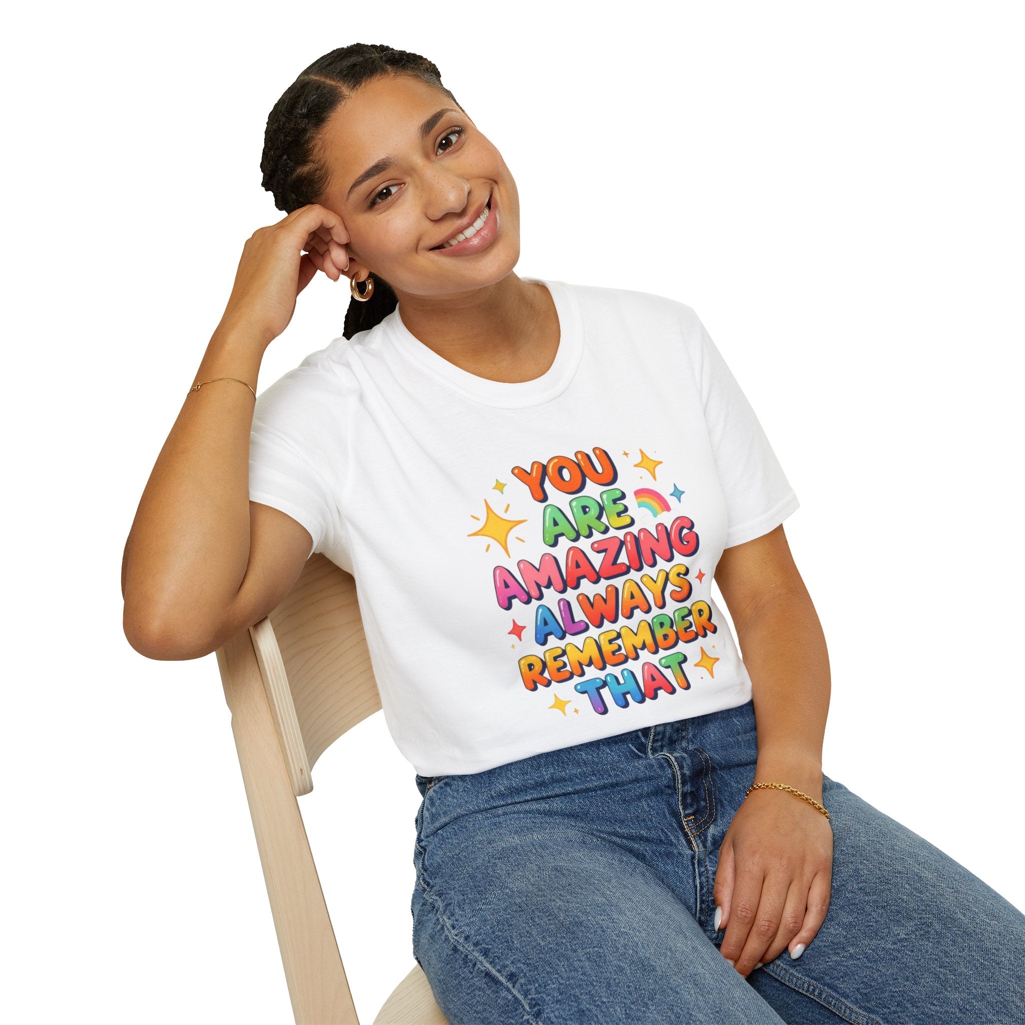You Are Amazing T-Shirt — Colorful Inspirational Graphic Tee