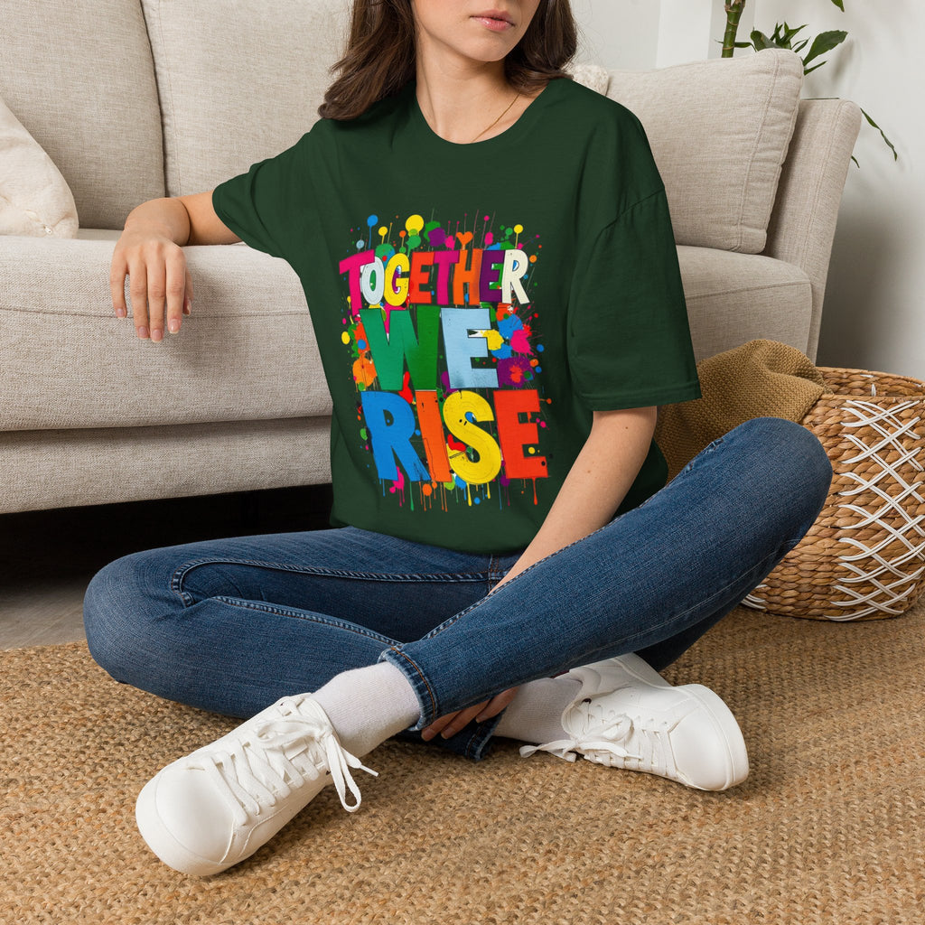 Juntos nos levantamos Camiseta unisex de estilo suave