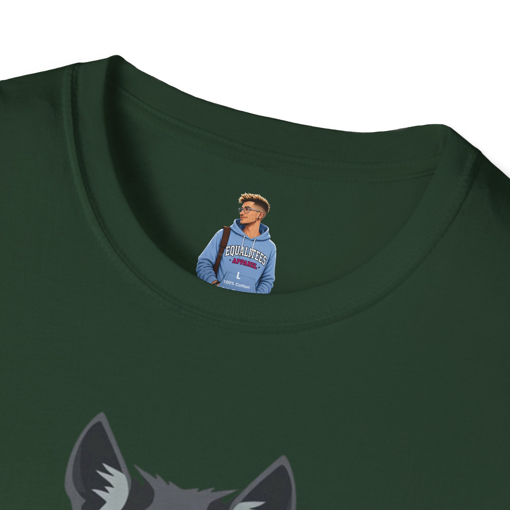 Mystical Wolf Design Unisex Softstyle T-shirt