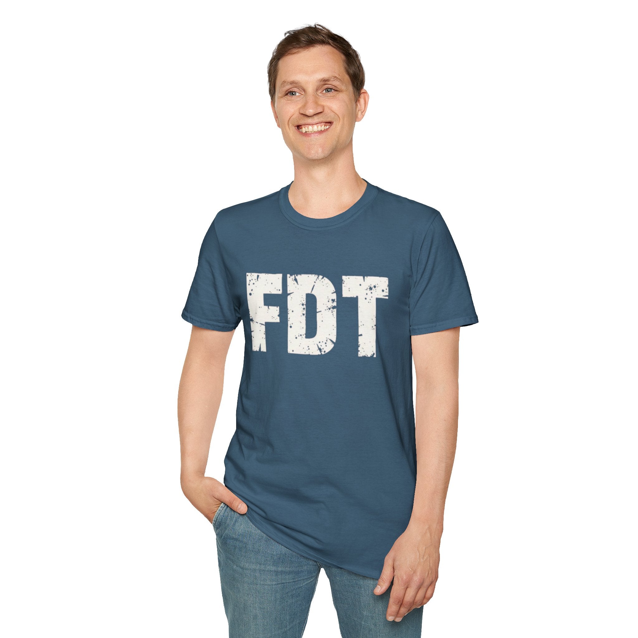 FDT Political Protest Distressed Graphic T-Shirt