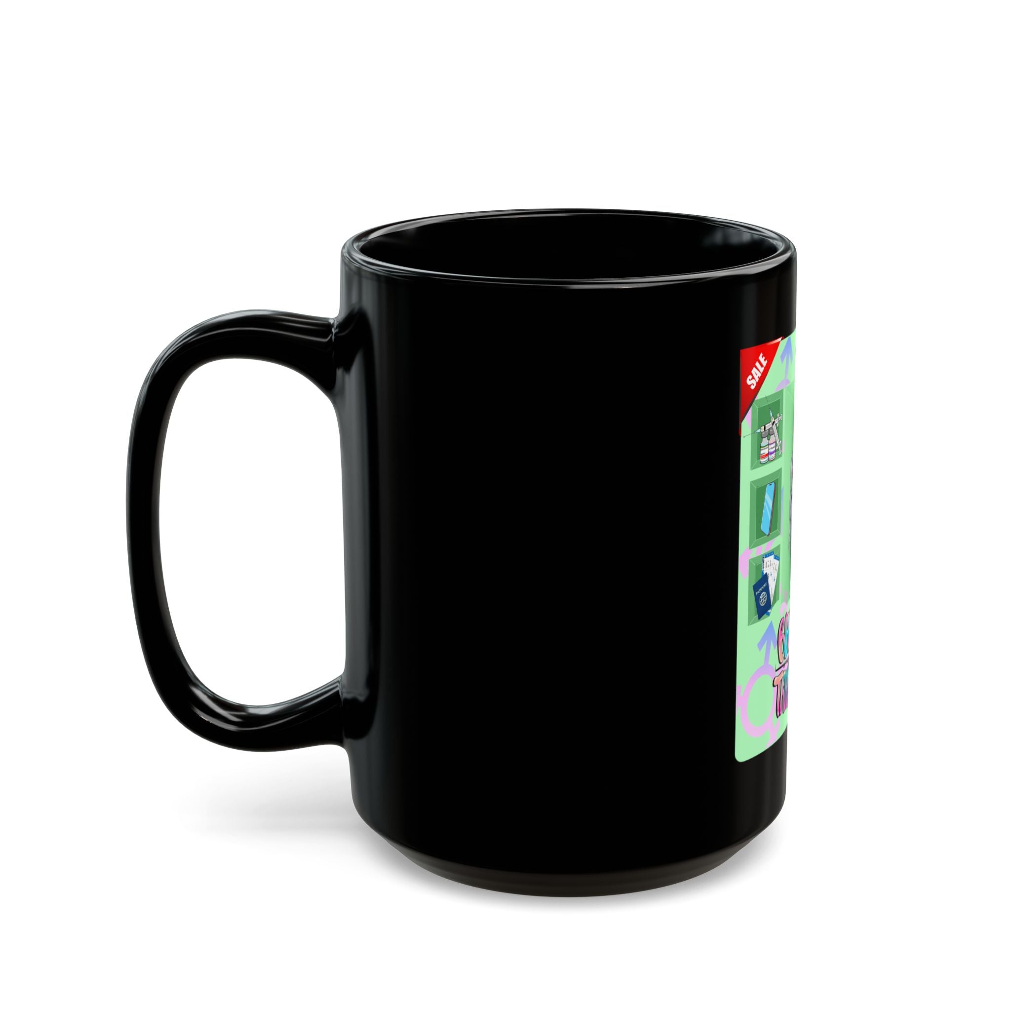 BTTF - Black Trans Travel Fund Black Ceramic Mug 11oz/15oz