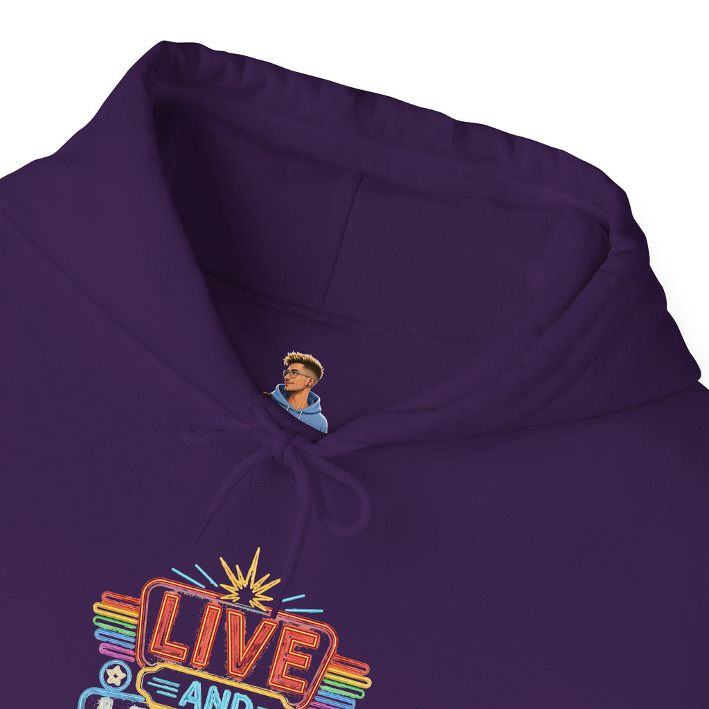 Live And Let Live Hoodie — Retro Peace Graphic Pullover