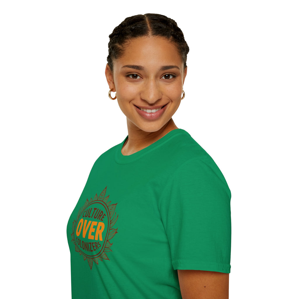 Culture Over Colonizers Unisex Softstyle T-Shirt
