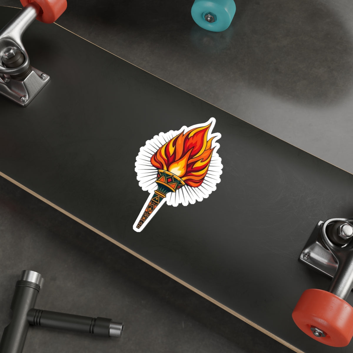 Die-Cut Stickers - Torch of Enlightenment - EqualiTees.Me