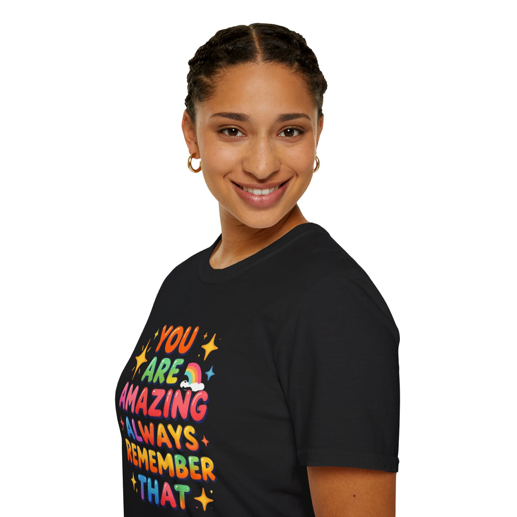 You Are Amazing T-Shirt — Colorful Inspirational Graphic Tee