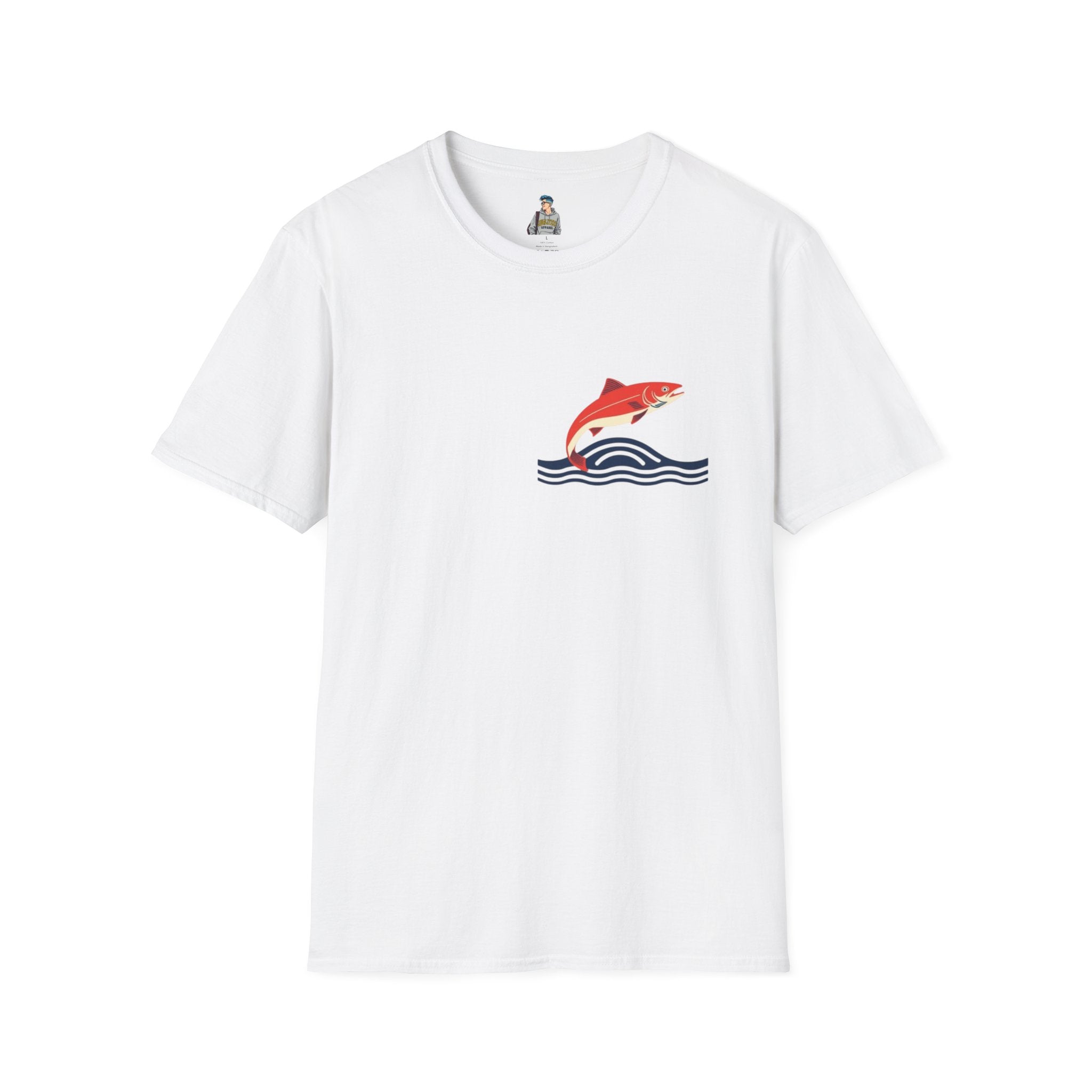 Jumping Salmon Native Pride Softstyle Unisex T-shirt