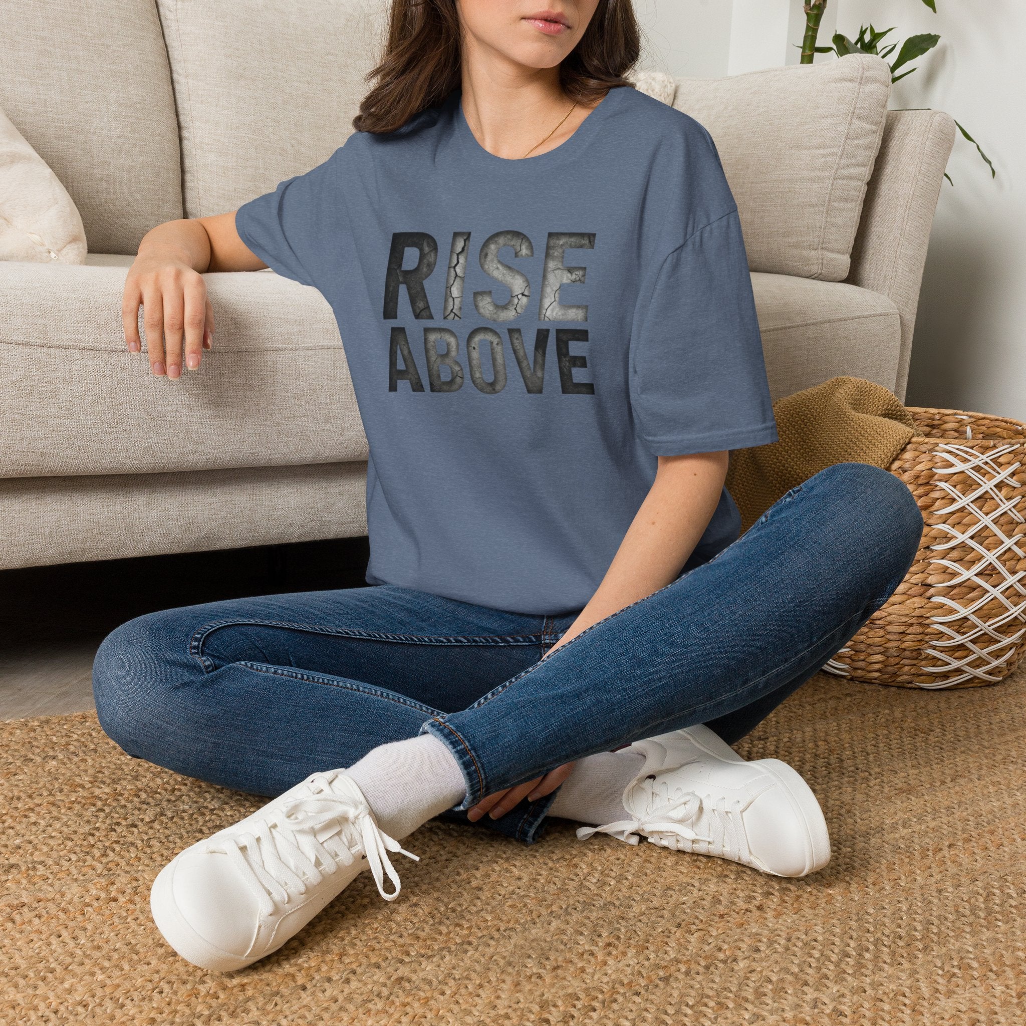 Rise Above Motivational Graphic T-Shirt