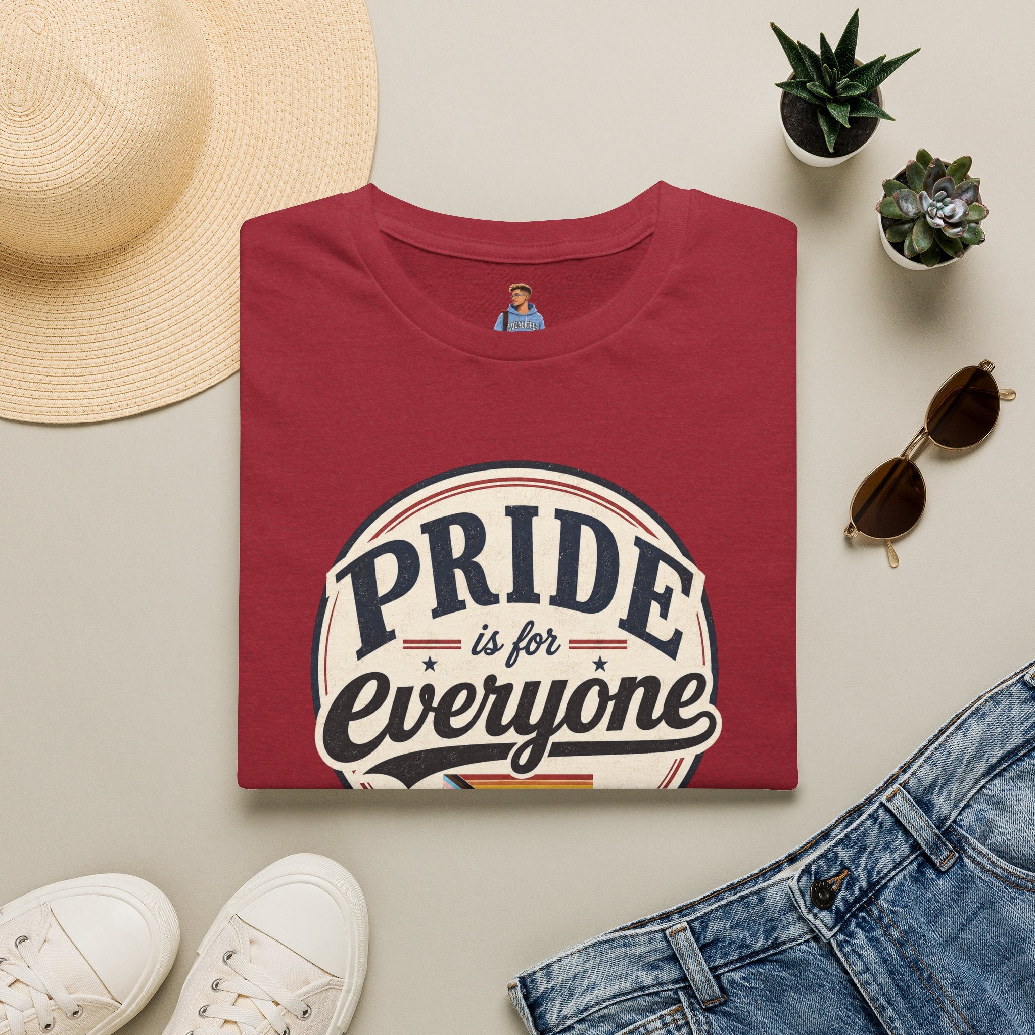 Pride Is for Everyone T-Shirt — Inclusive Retro Pride Tee