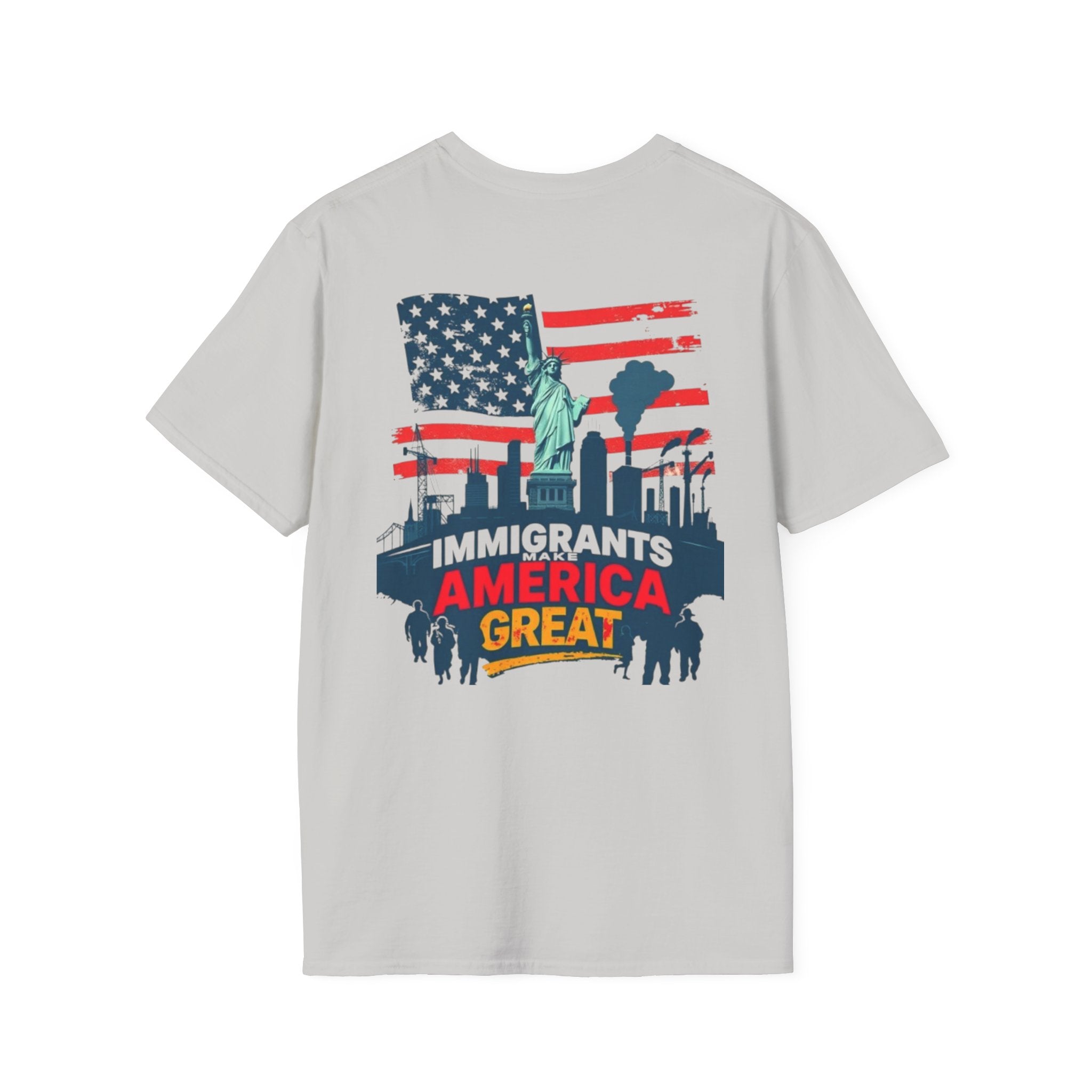 Estoy Contigo (I Am With You) Los inmigrantes hacen grande a Estados Unidos Camiseta unisex de estilo suave Camiseta clásica de protesta