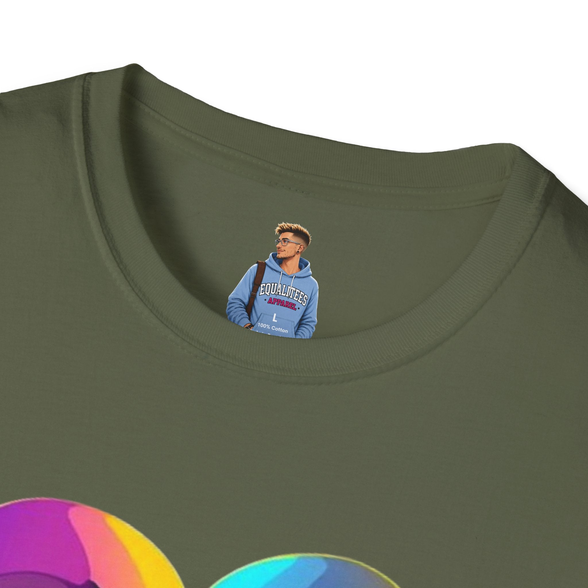 Rainbow Skeleton Love is Deeper Than Skin T-Shirt | Unisex Casual Tee