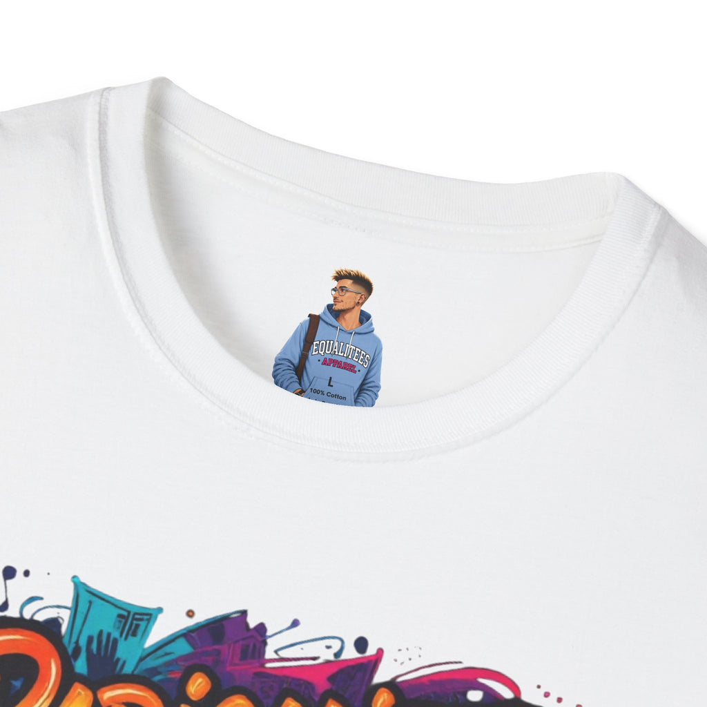 Radicalized by Basic Decency T-Shirt Colorful Graffiti Typography