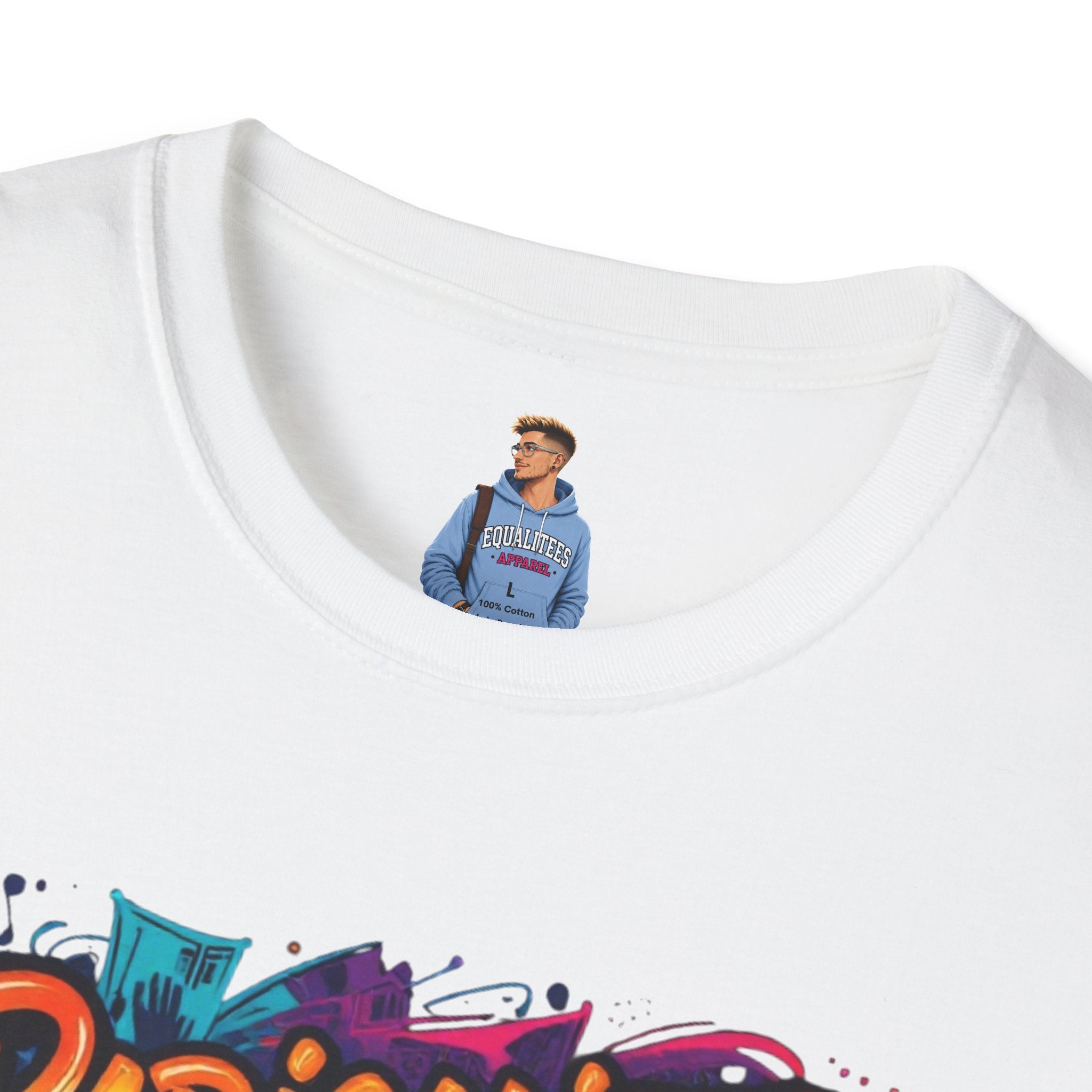 Radicalized by Basic Decency T-Shirt Colorful Graffiti Typography