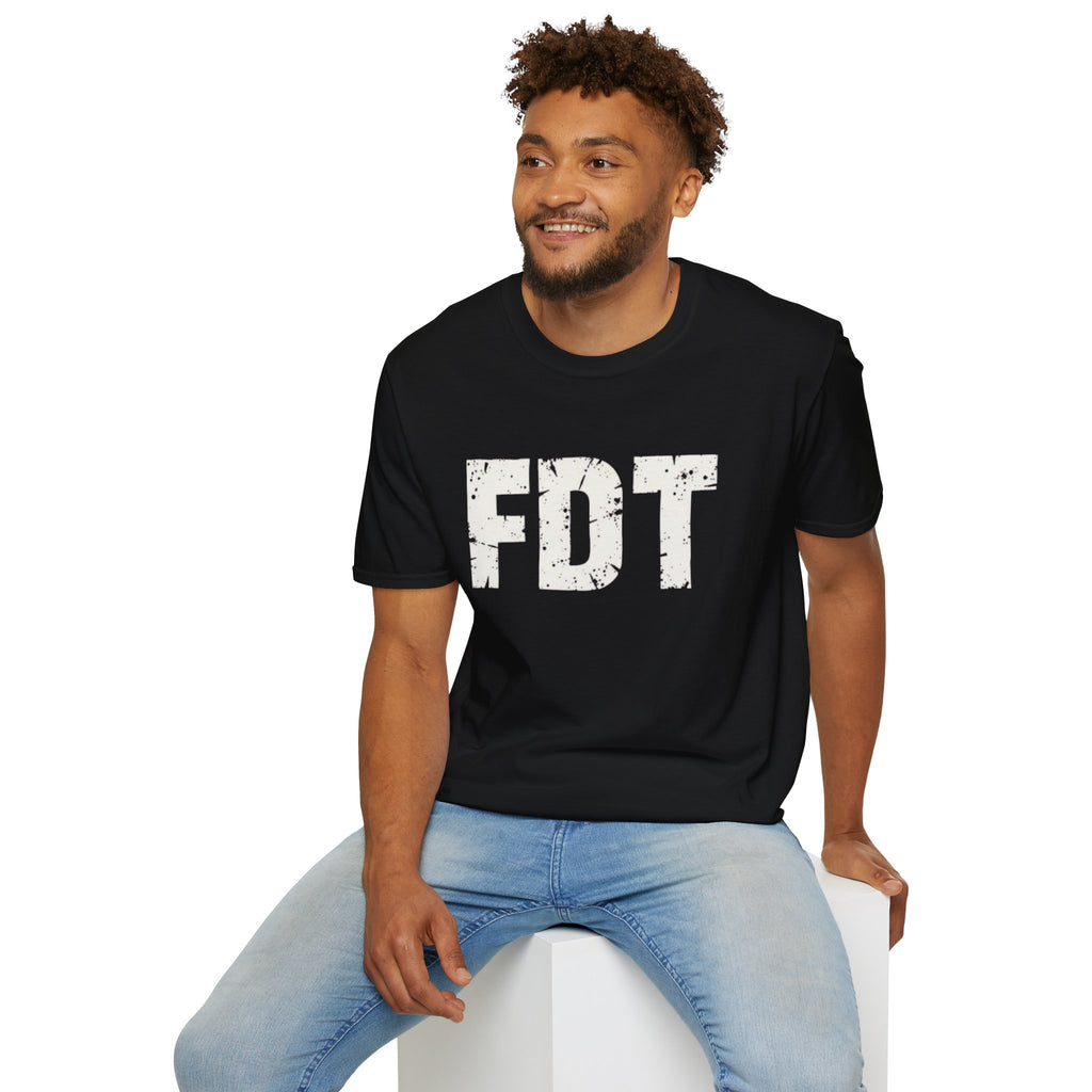 FDT Political Protest Distressed Graphic T-Shirt