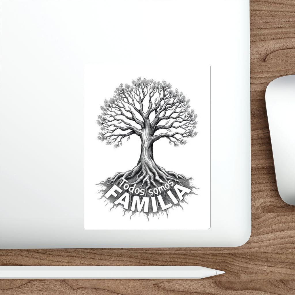 Die-Cut Stickers - Todos Somos Familia-We Are All Family - EqualiTees.Me