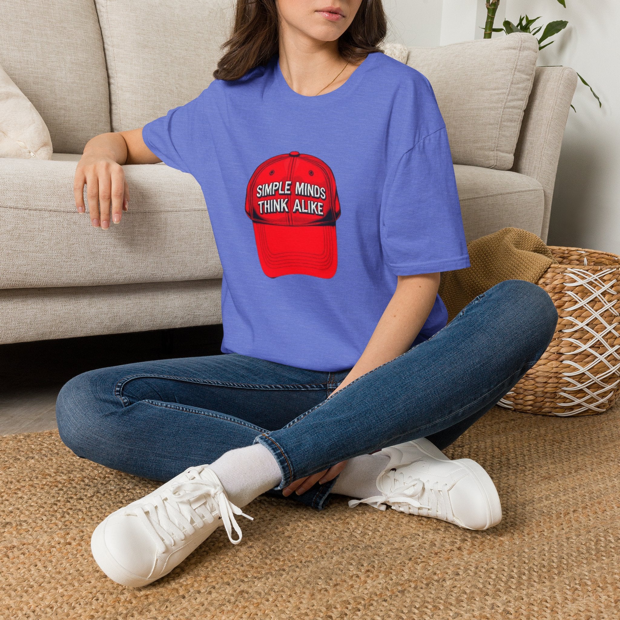 Simple Minds Think Alike T-Shirt' & 'Make America Think Again' Graphic Tee