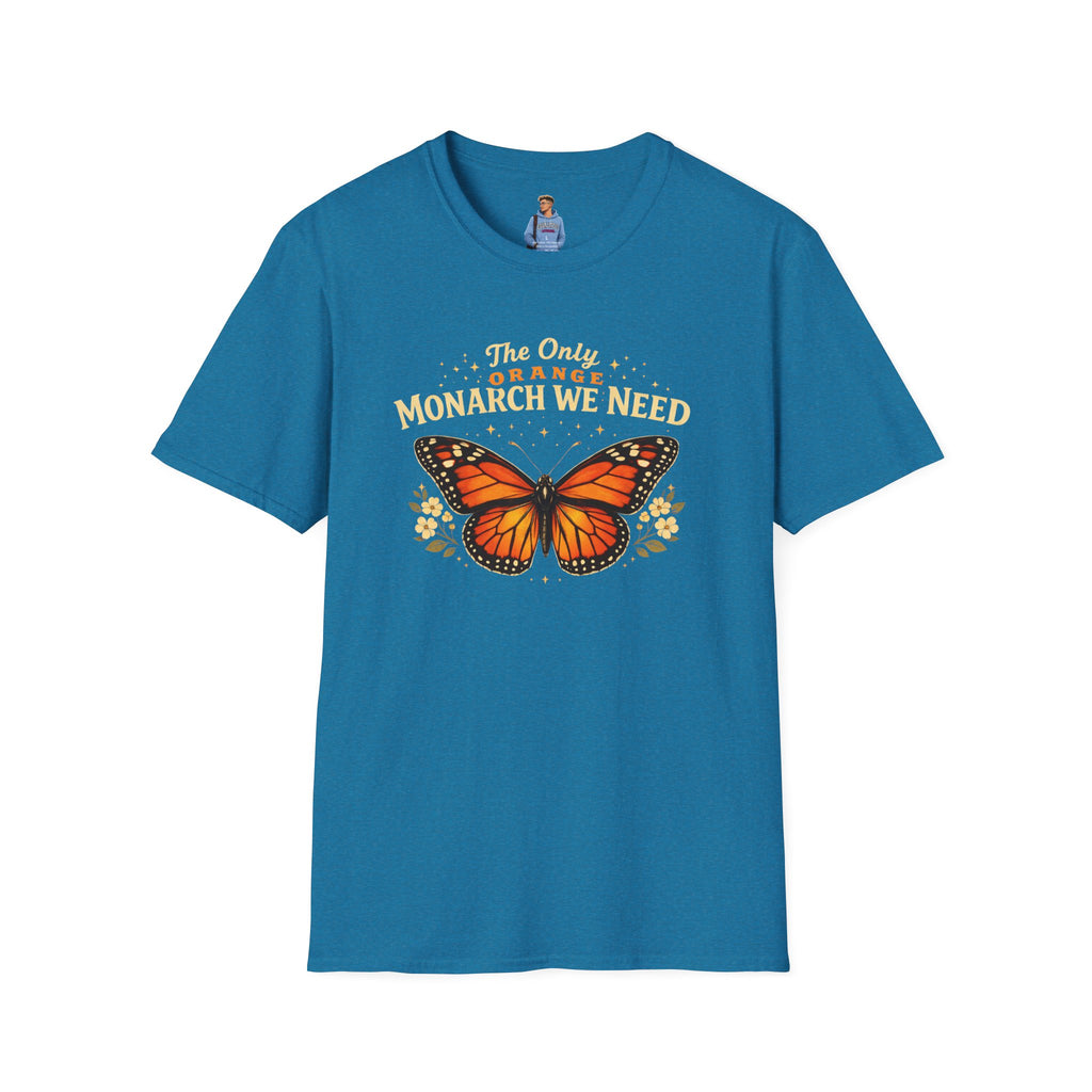 Monarch Butterfly T-Shirt — "The Only Orange Monarch We Need" No Kings Tee