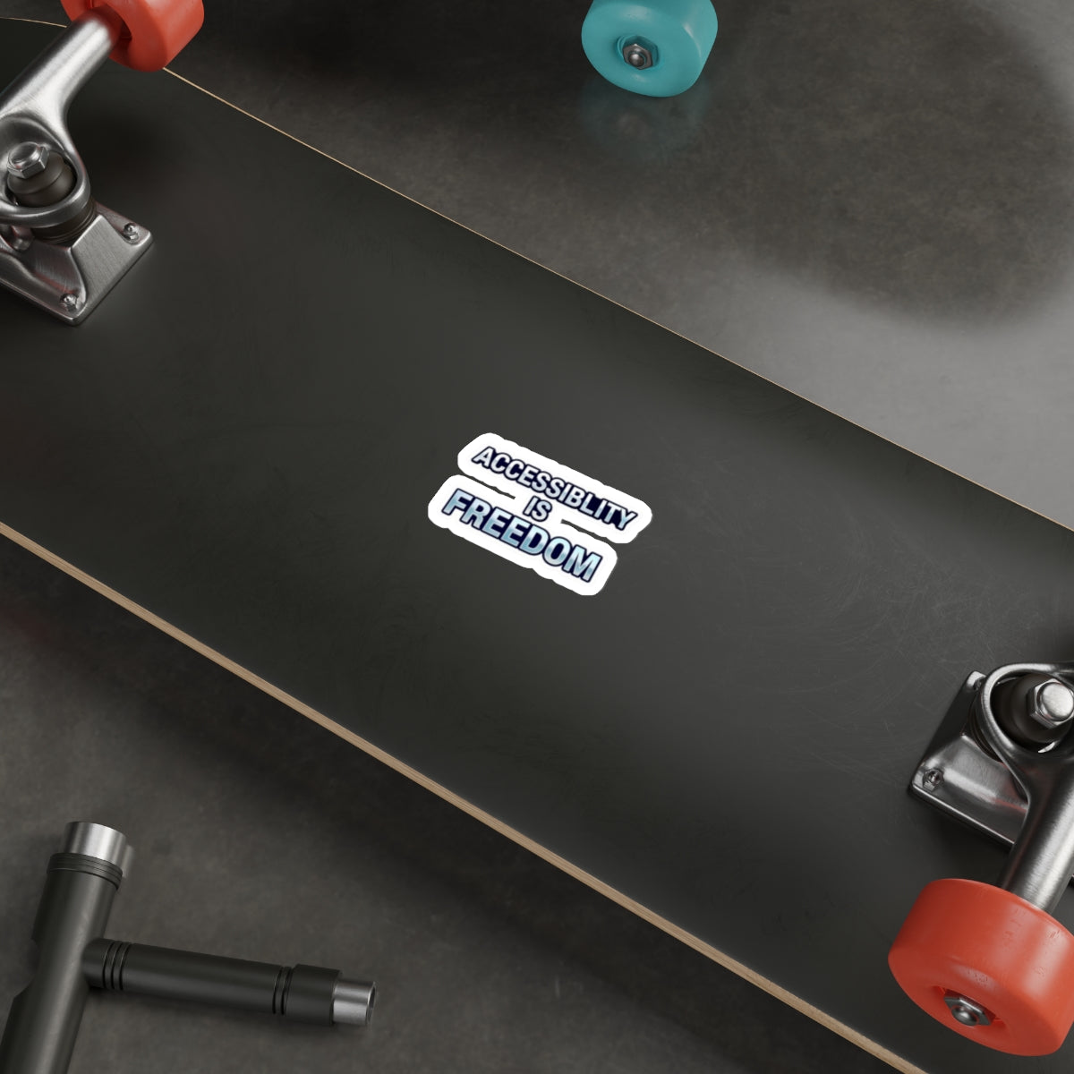 ACCESSABILITY IS FREEDOM Die-Cut Sticker - EqualiTees.Me