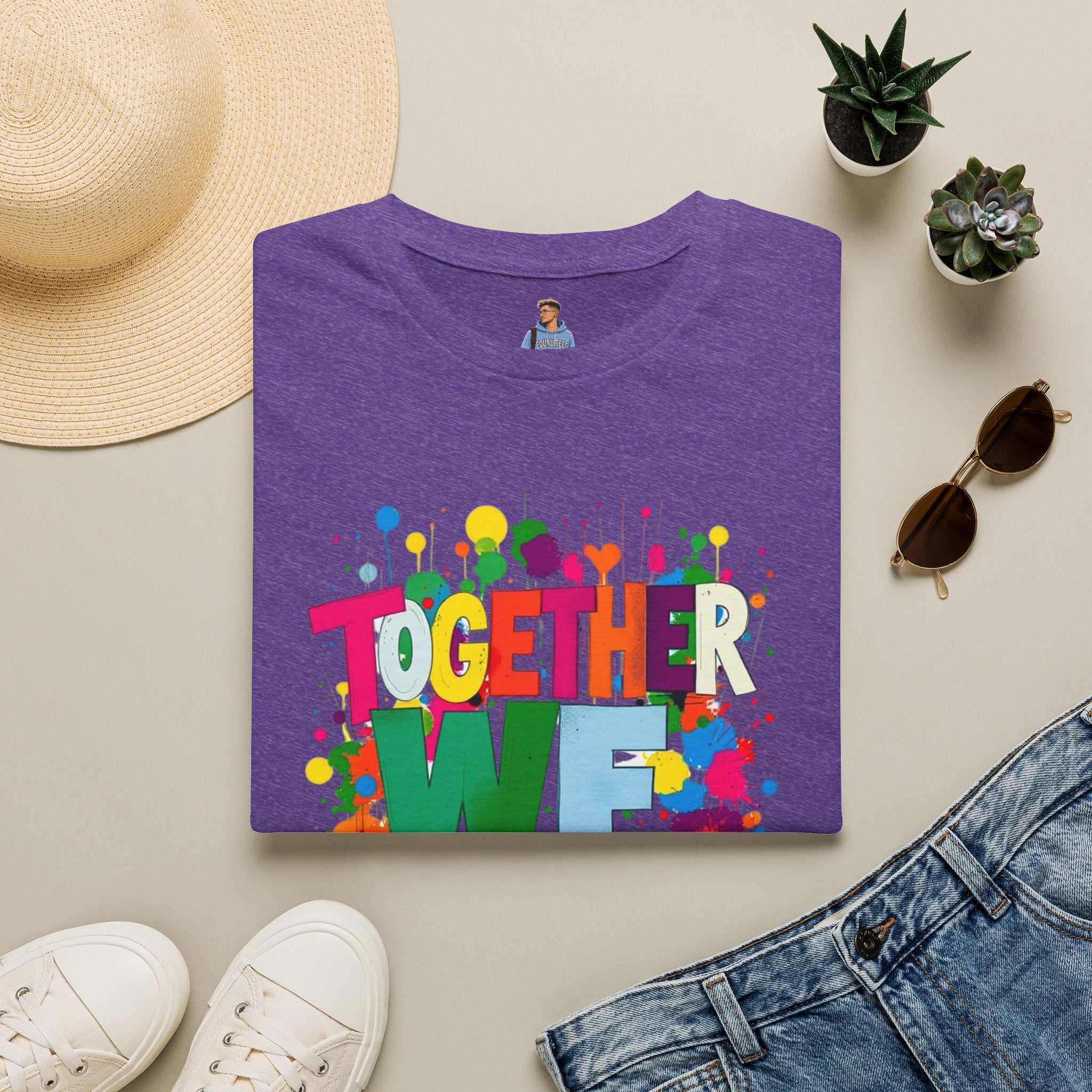 Juntos nos levantamos Camiseta unisex de estilo suave