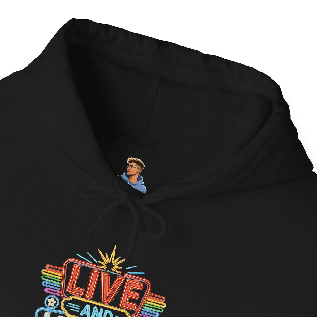 Live And Let Live Hoodie — Retro Peace Graphic Pullover