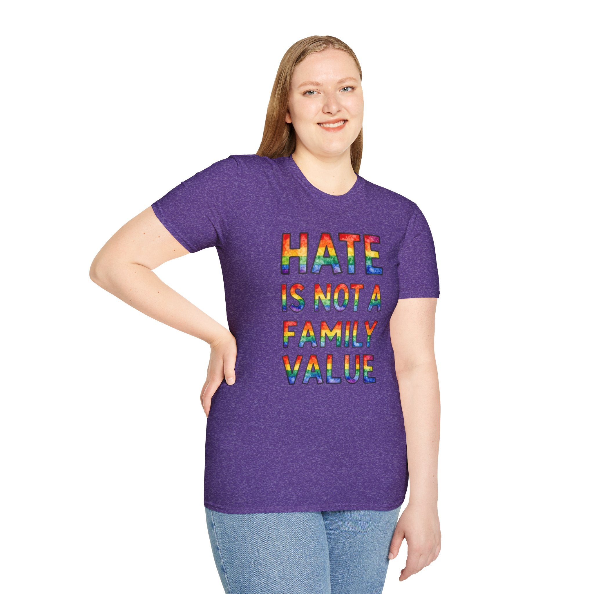 Hate Is Not A Family Value Rainbow Pride T-Shirt