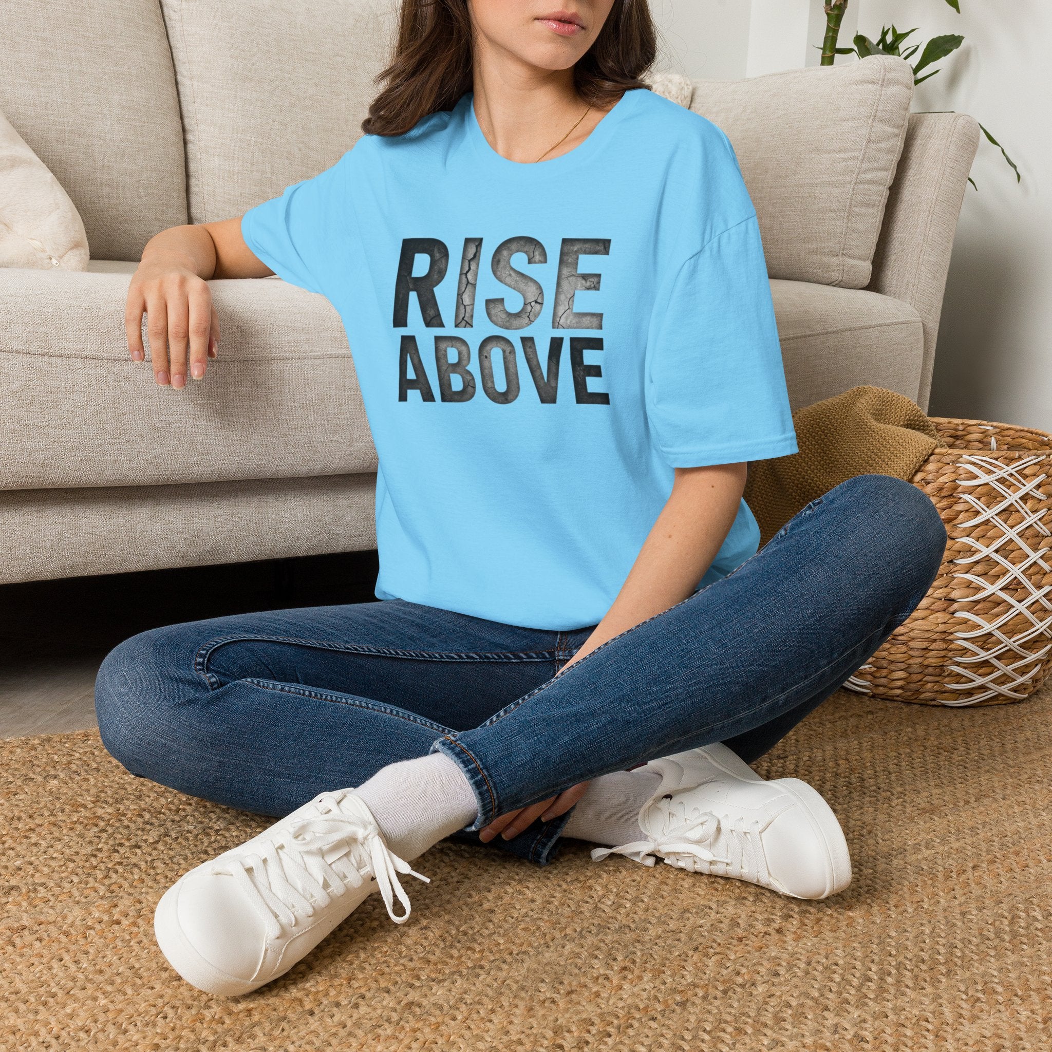 Rise Above Motivational Graphic T-Shirt