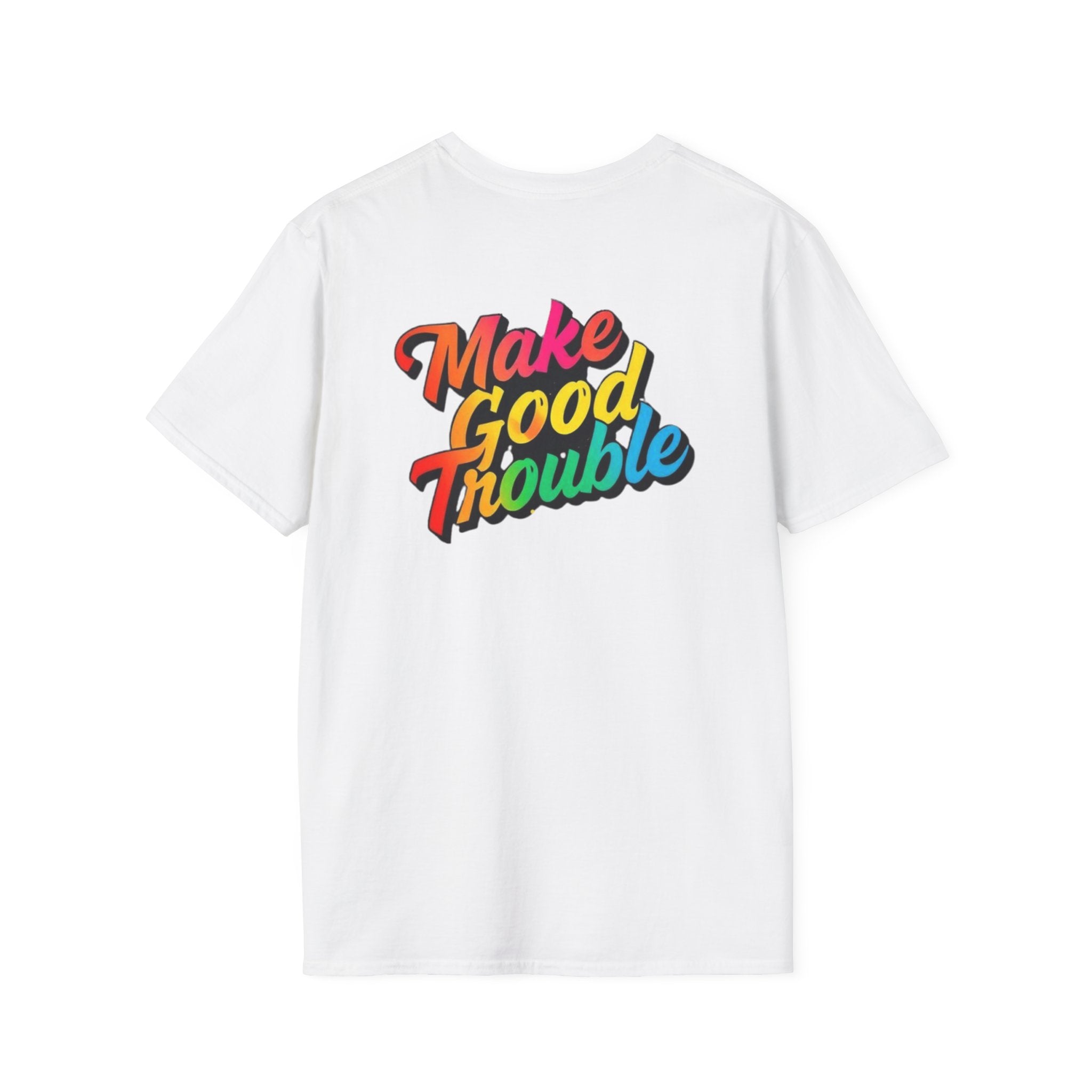 Make Good Trouble' Rainbow T-Shirt