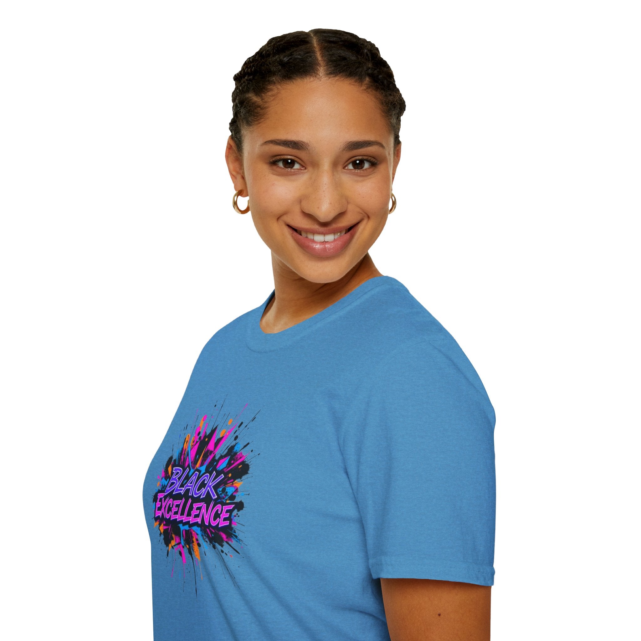 Unisex Softstyle T-Shirt - Black Excellence Graphic Tee