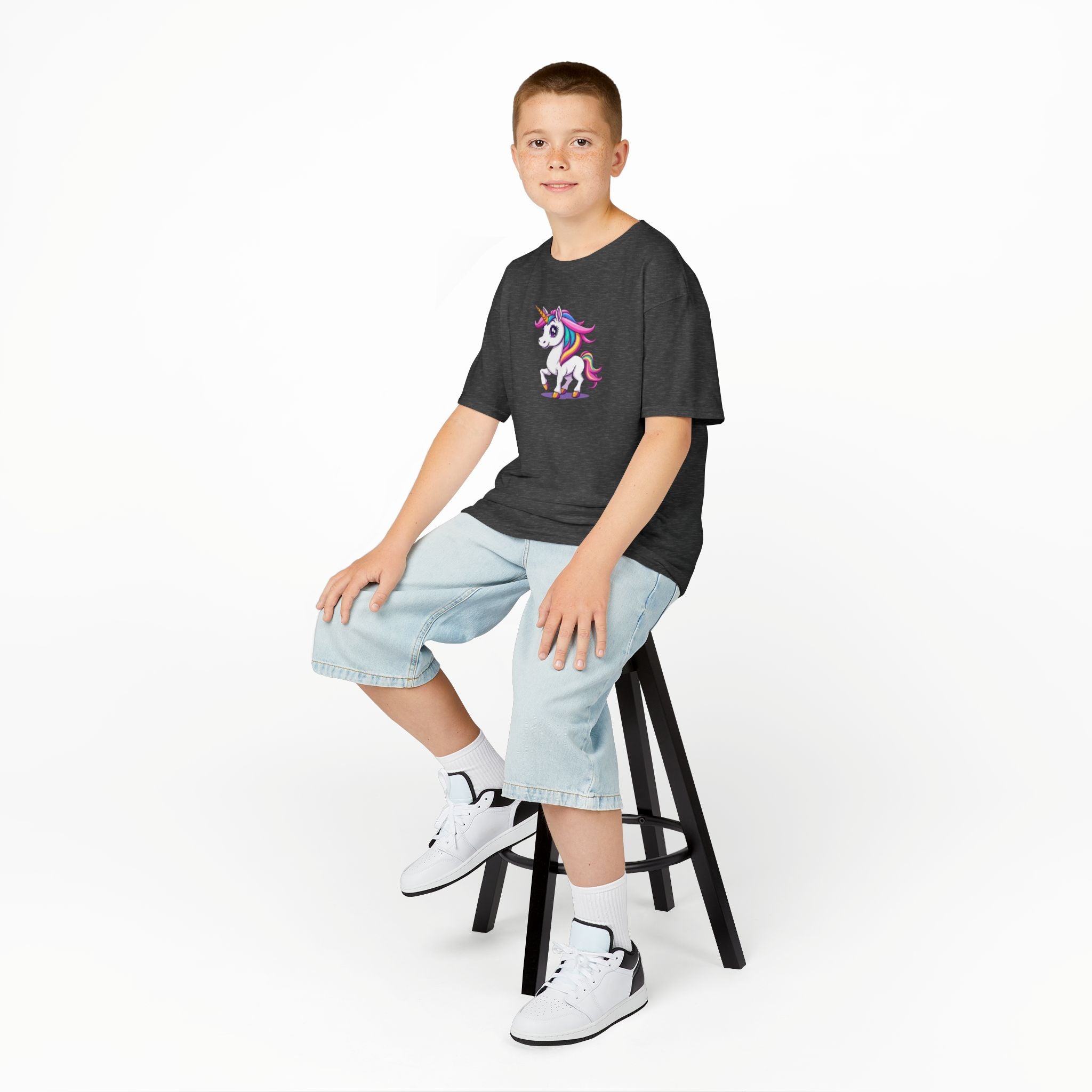 Camiseta de algodón pesado para niños Unicorn Kids