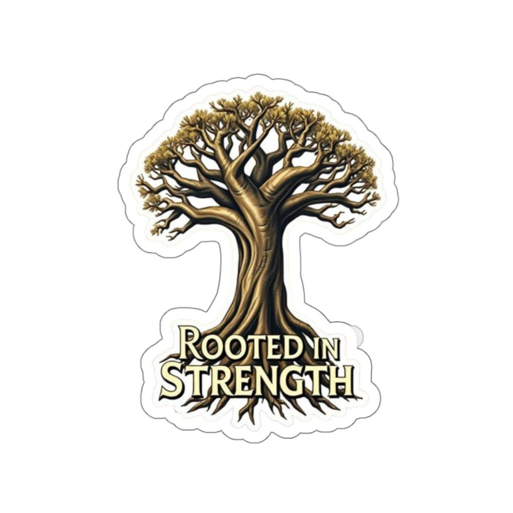 Rooted in Strength Baobab Tree Sticker - EqualiTees.Me