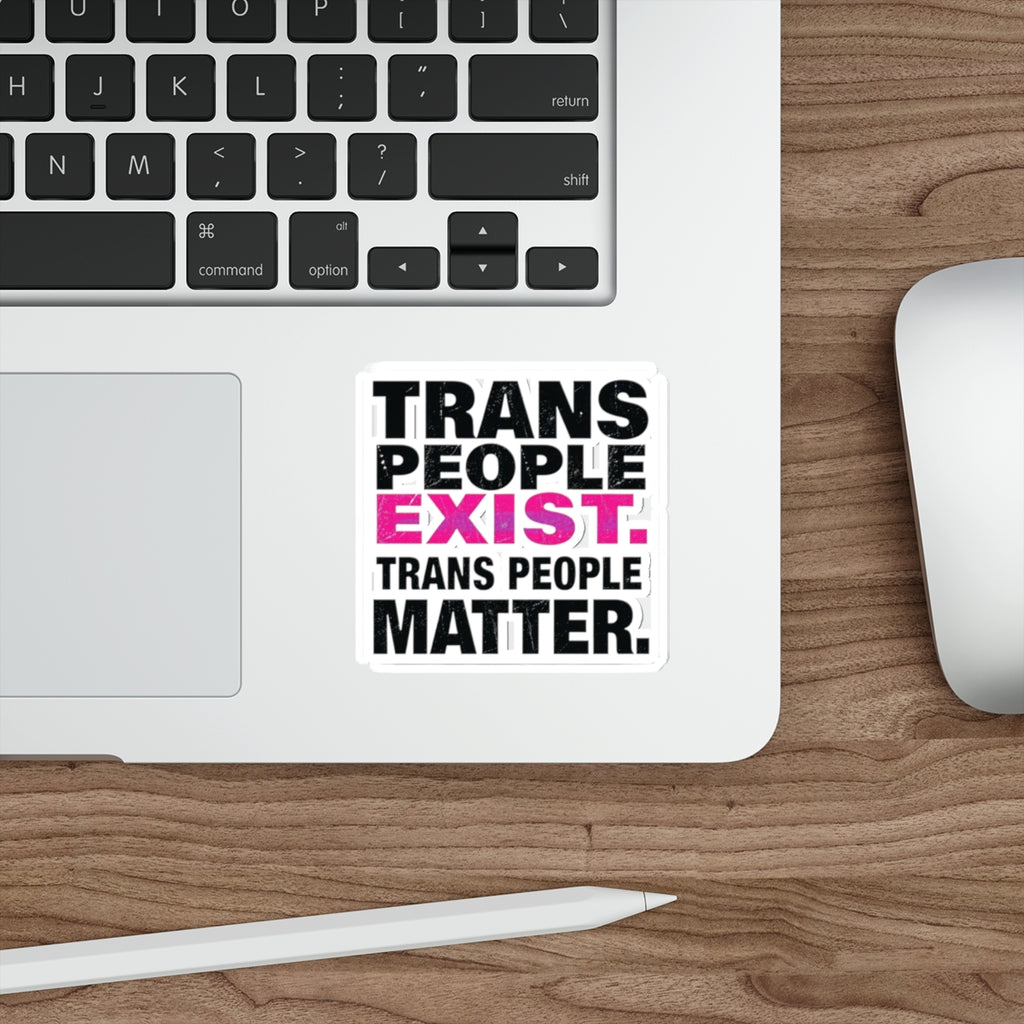 TRANS PEOPLE MATTER Sticker - EqualiTees.Me