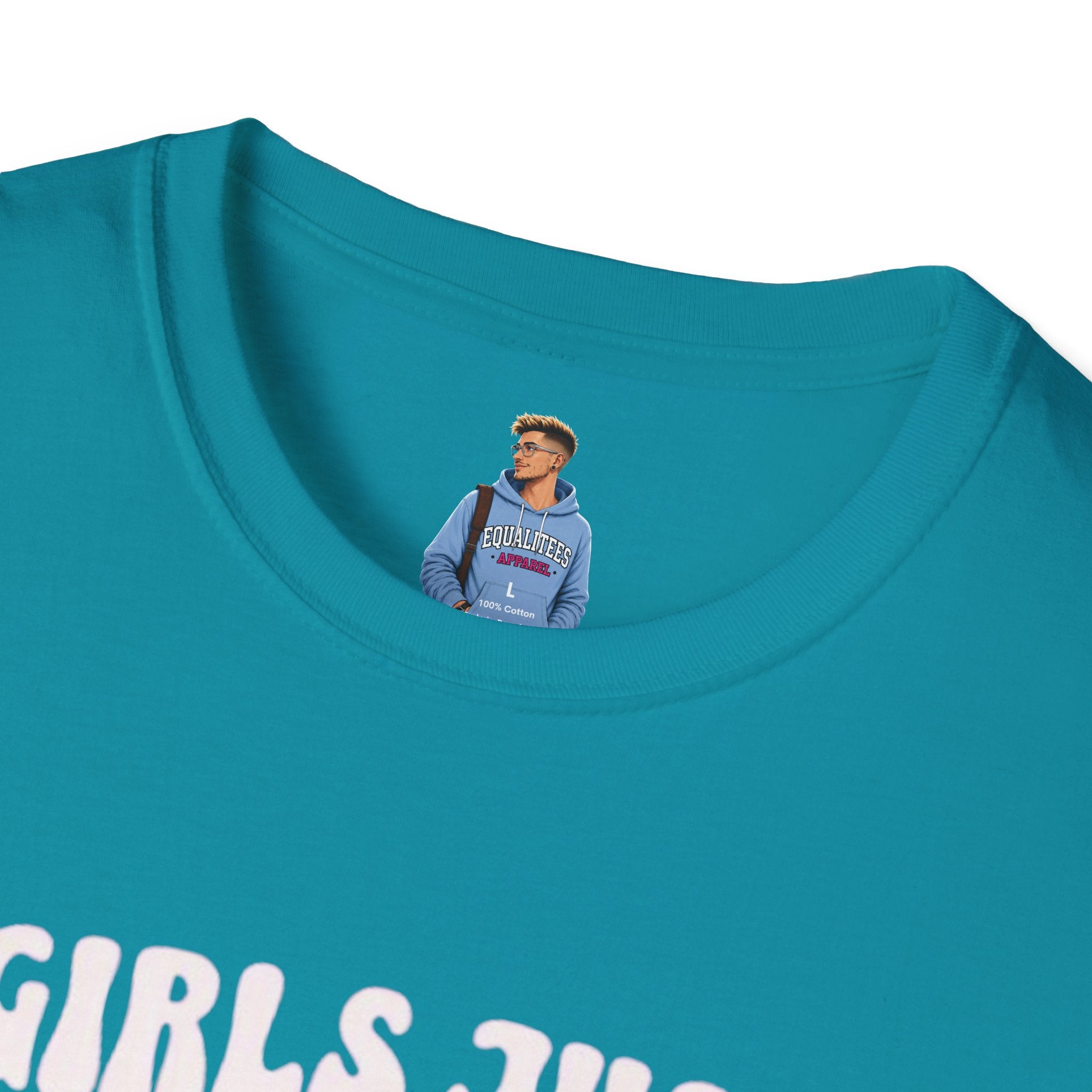 Camiseta unisex de estilo suave "Girls Just Wanna Have Fundamental Human Rights"