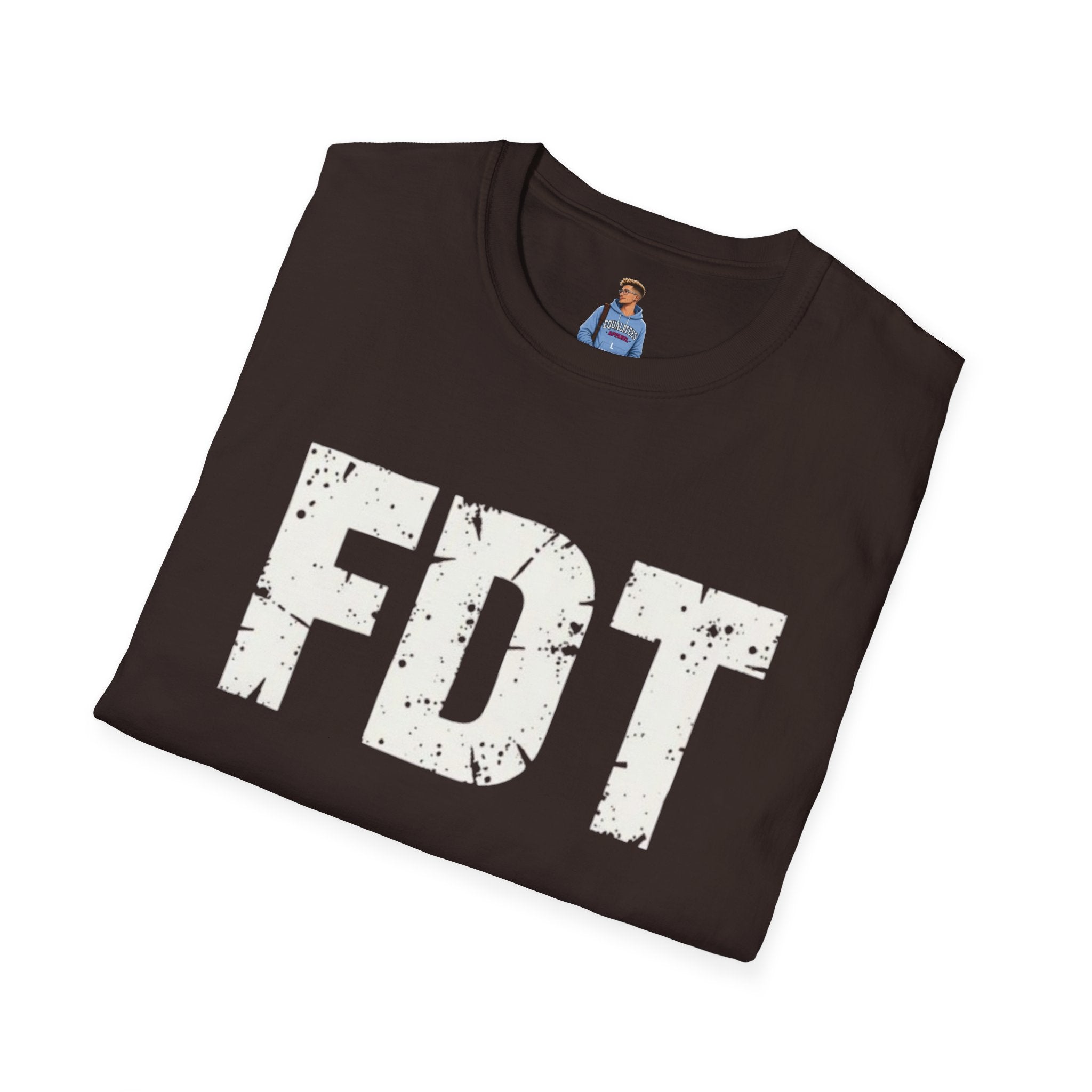 FDT Political Protest Distressed Graphic T-Shirt