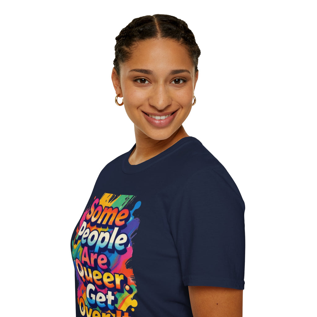 Some People Are Queer T-Shirt Rainbow Graphic
