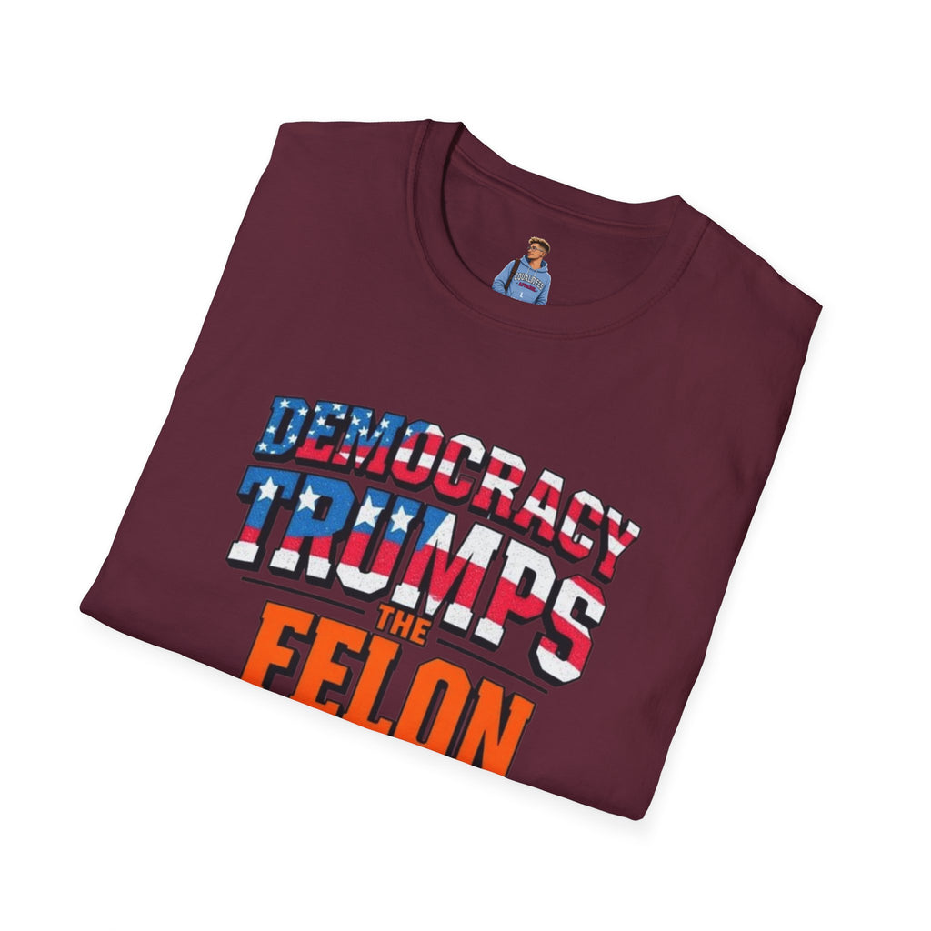 Democracy Trumps the Felon Graphic Tee