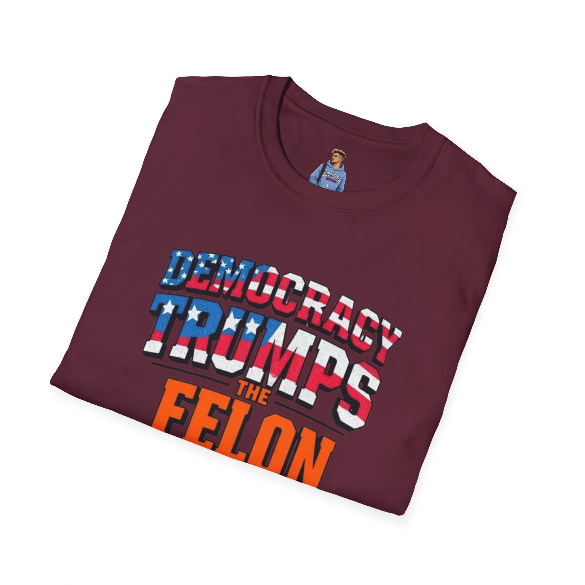 Democracy Trumps the Felon Graphic Tee