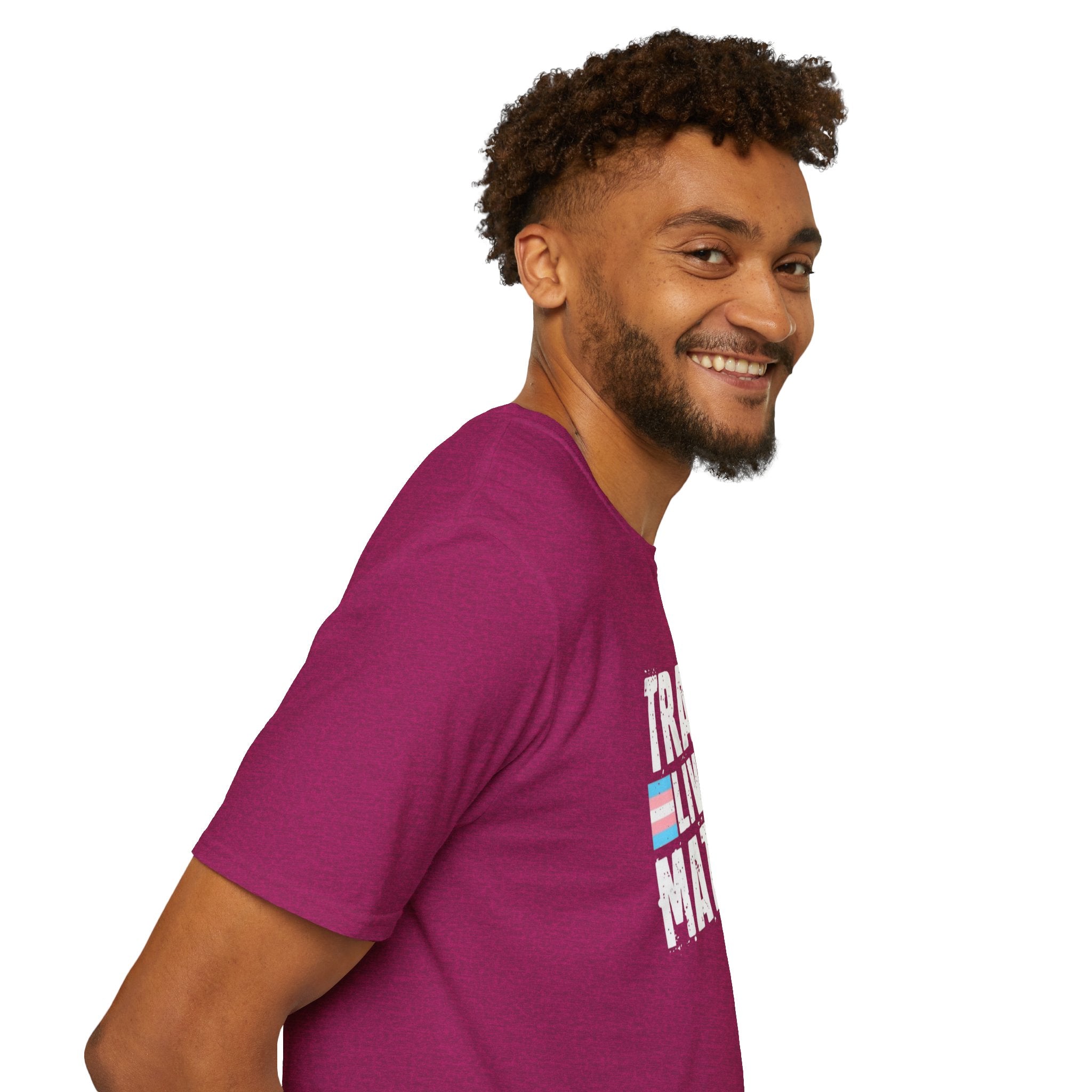 Trans Lives Matter Unisex Softstyle T-Shirt - Support LGBTQ+ Rights