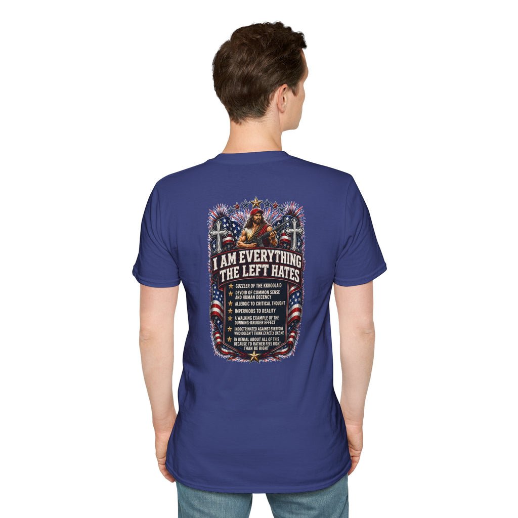 Star Spangled Awesome Graphic Tee ("Proud to Be Delusional Bootlicking Nazi Trash")