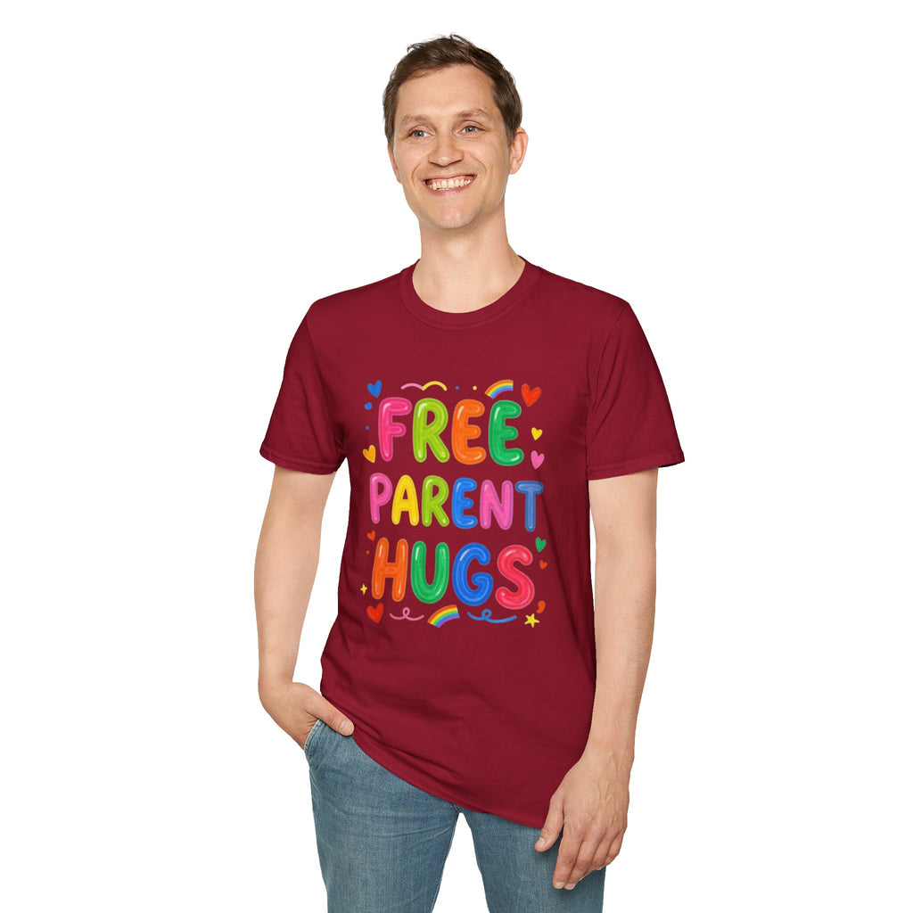 Free Parent Hugs Affirming T-Shirt