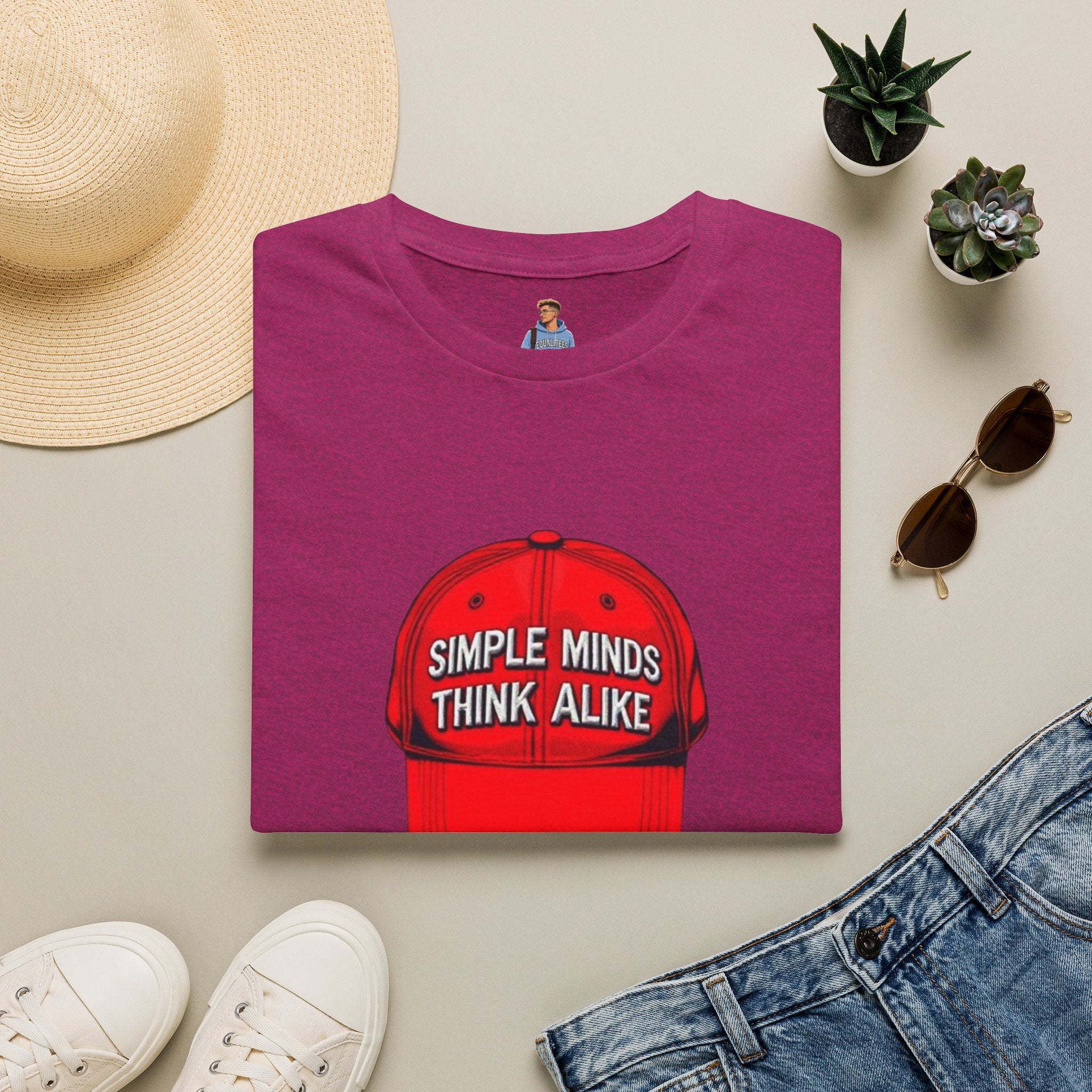 Simple Minds Think Alike T-Shirt' & 'Make America Think Again' Graphic Tee