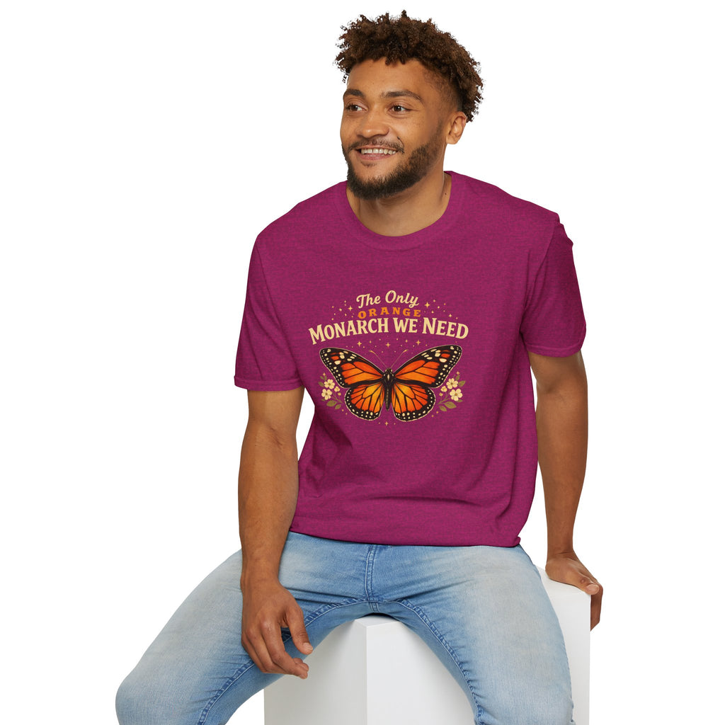 Monarch Butterfly T-Shirt — "The Only Orange Monarch We Need" No Kings Tee