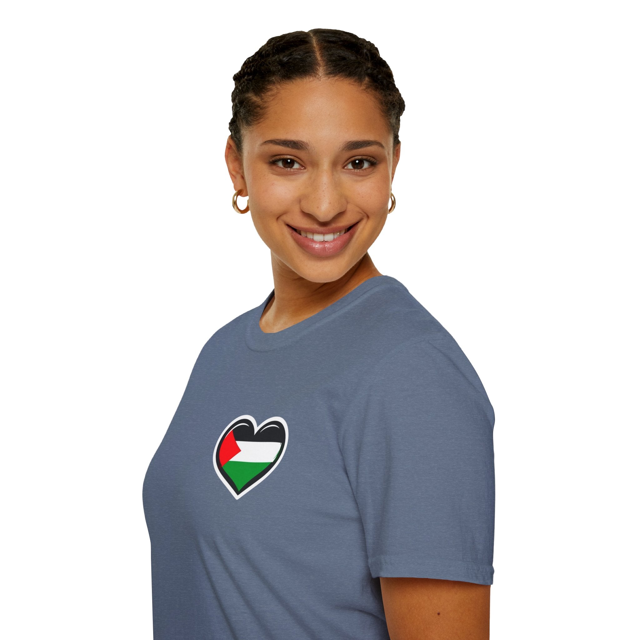 Camiseta unisex de estilo suave: "Apoya a Gaza y todos somos Palestina".