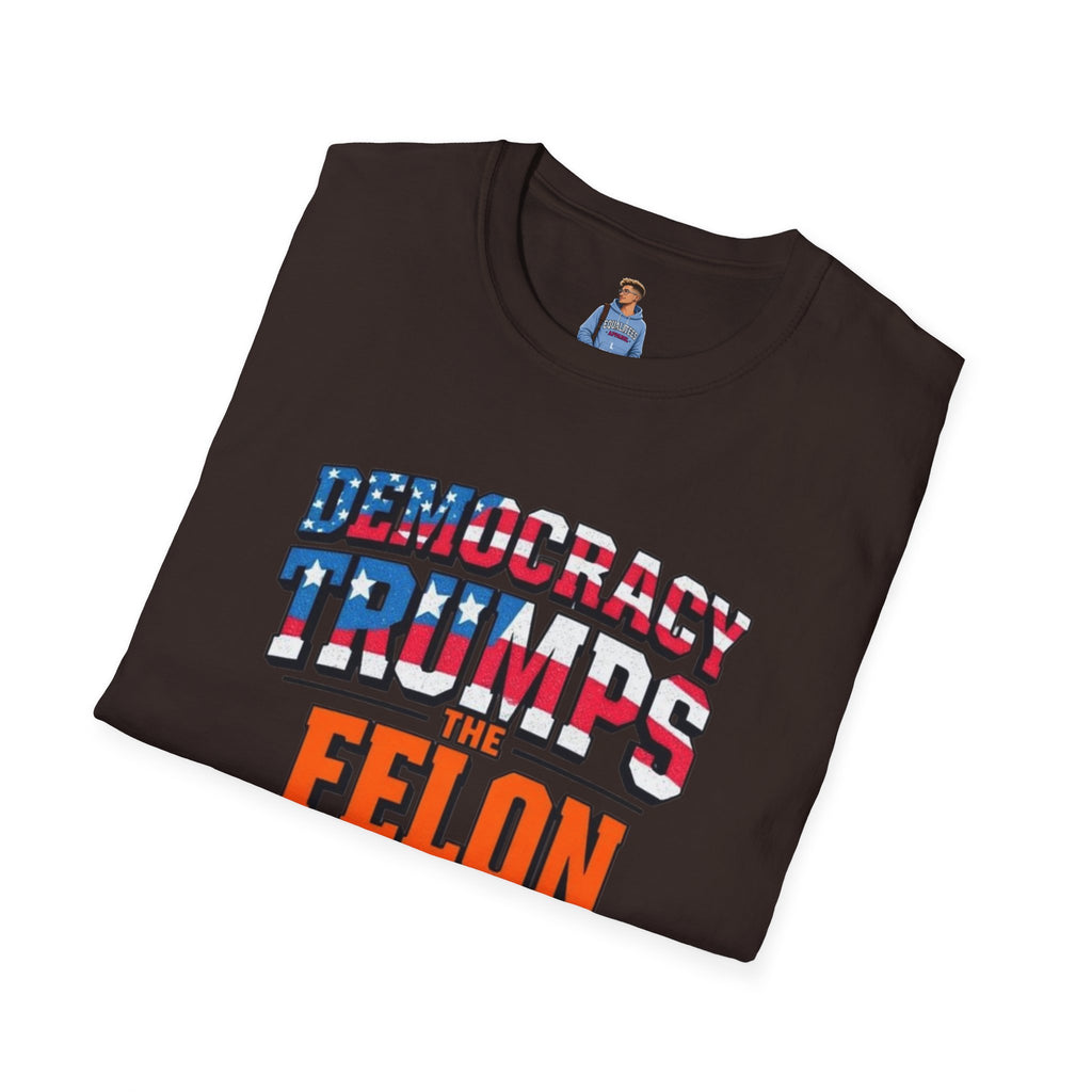 Democracy Trumps the Felon Graphic Tee