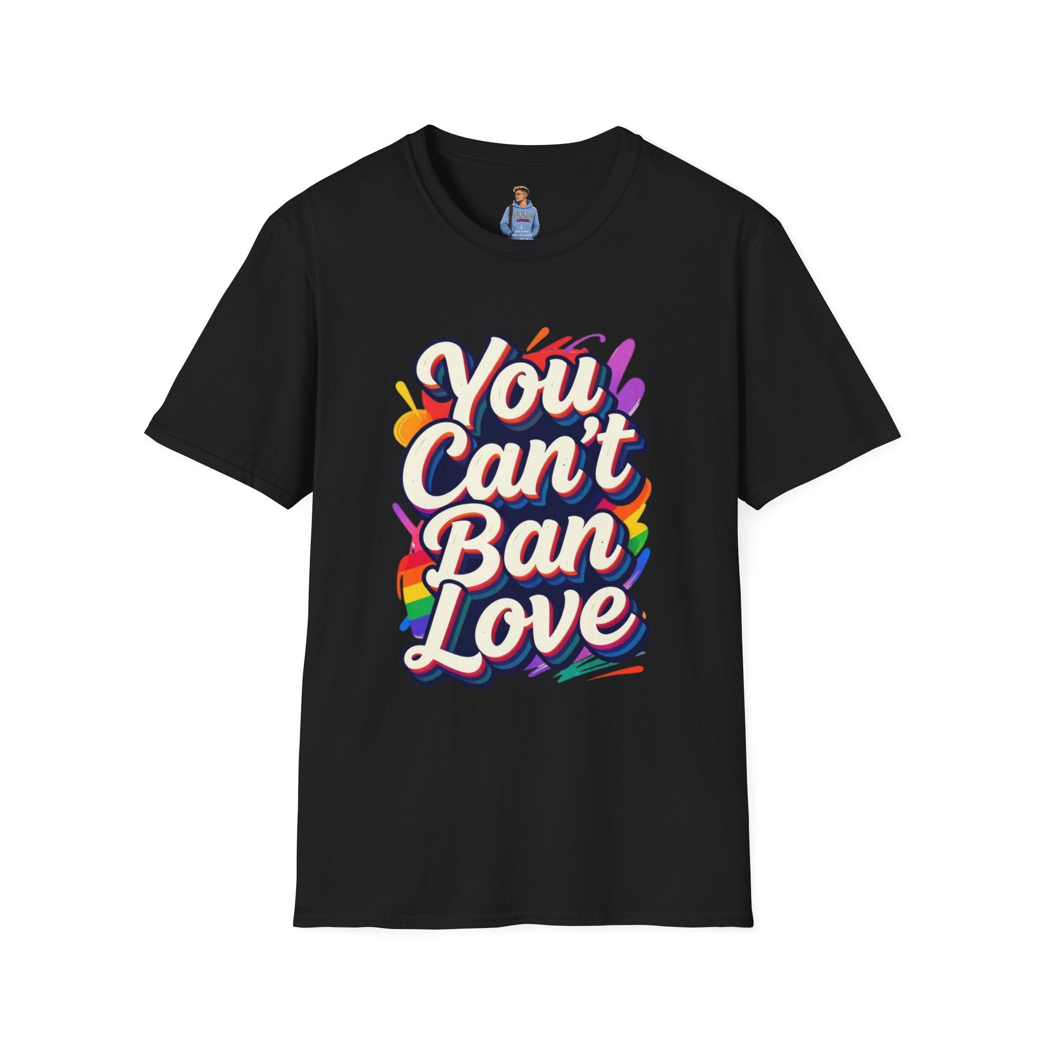 You Can't Ban Love T‑Shirt — Rainbow LGBTQ+ Pride Graphic Tee