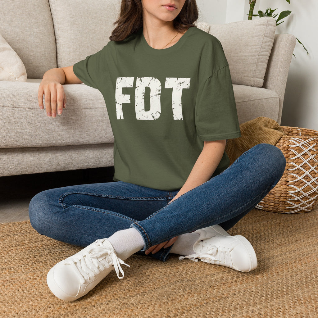 FDT Political Protest Distressed Graphic T-Shirt