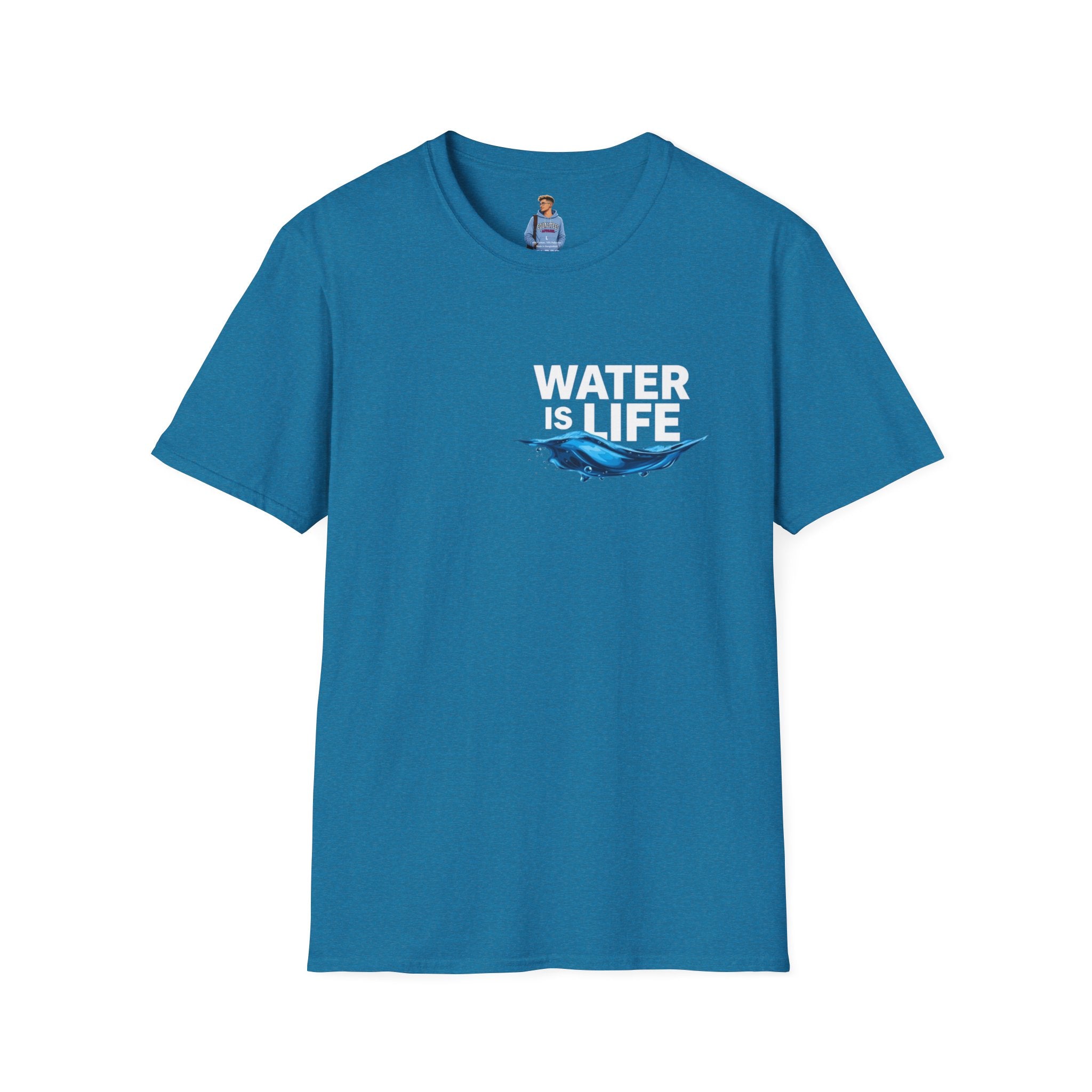 Water is Life Unisex T-Shirt | Eco-Friendly Tee for Environmentalists, Beach Lovers, Awareness Campaigns, Gifting