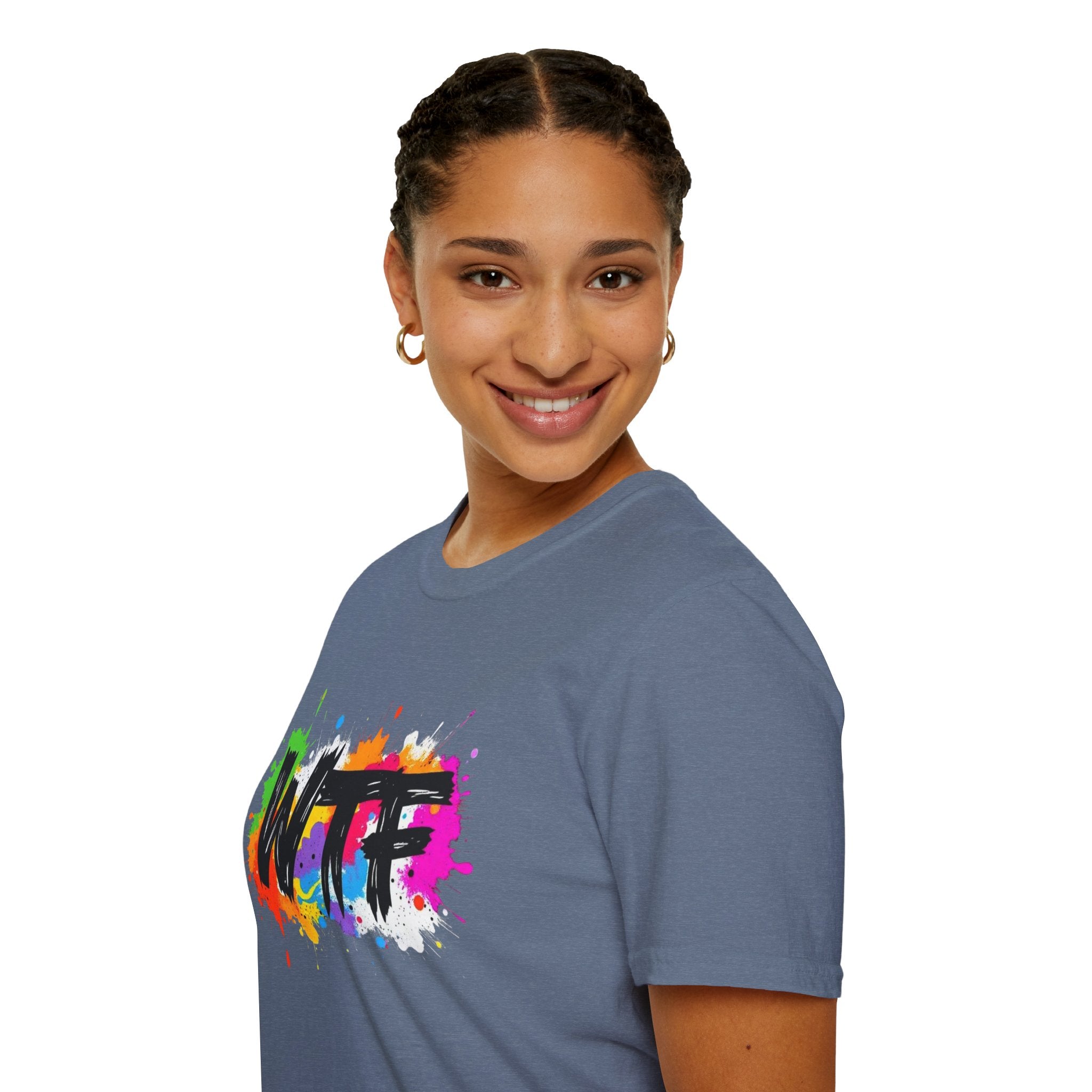 Bold Rainbow WTF Color Splash T-Shirt