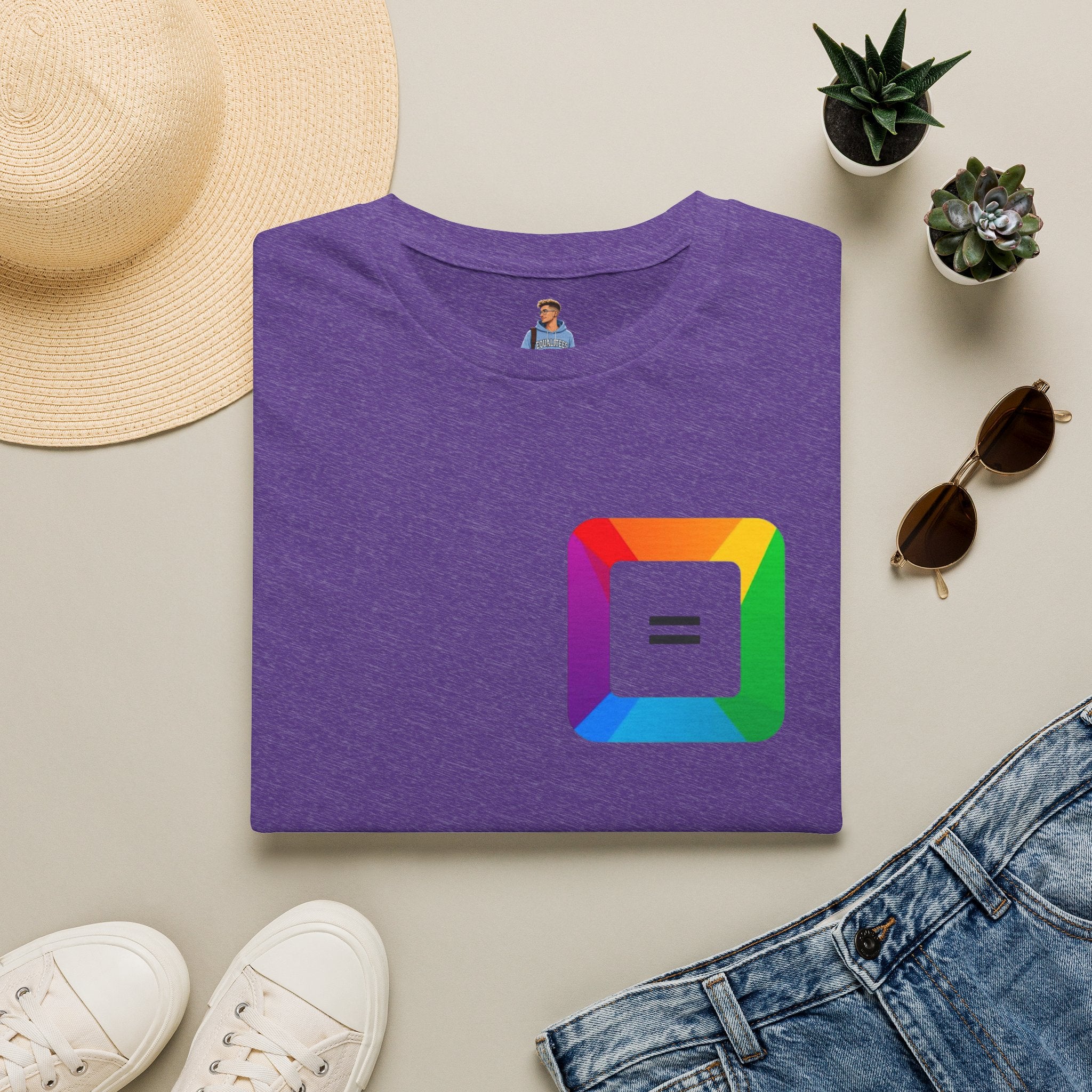 Pride-Theme Unisex Softstyle T-Shirt - "True freedom is Equality for ALL"