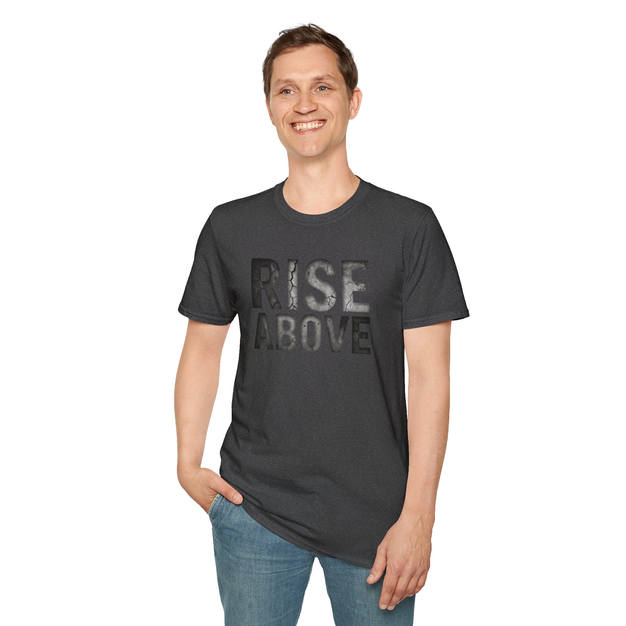 Rise Above Motivational Graphic T-Shirt