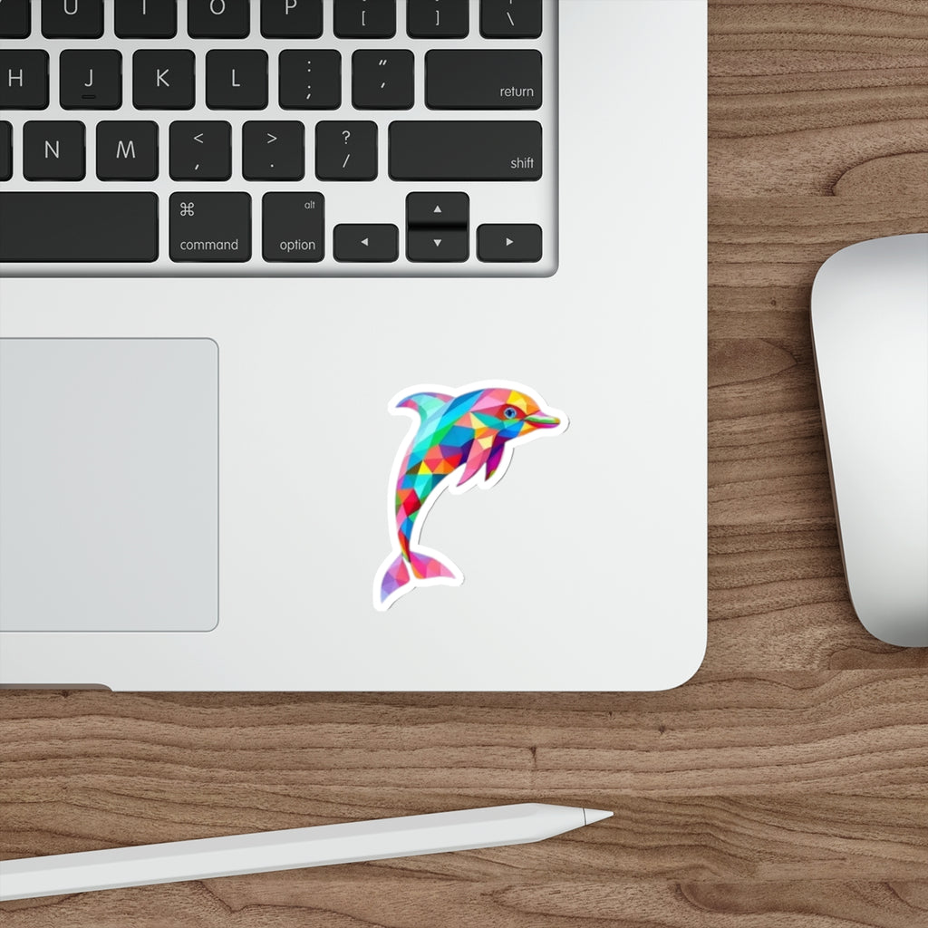 Die-Cut Stickers - Pride Dolphin - EqualiTees.Me