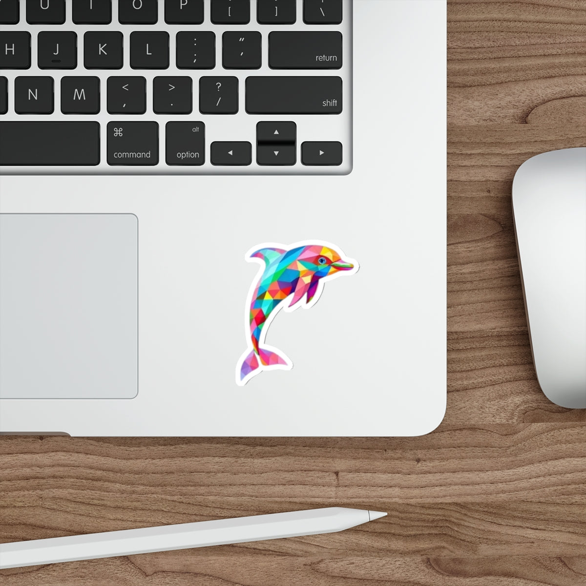 Die-Cut Stickers - Pride Dolphin - EqualiTees.Me